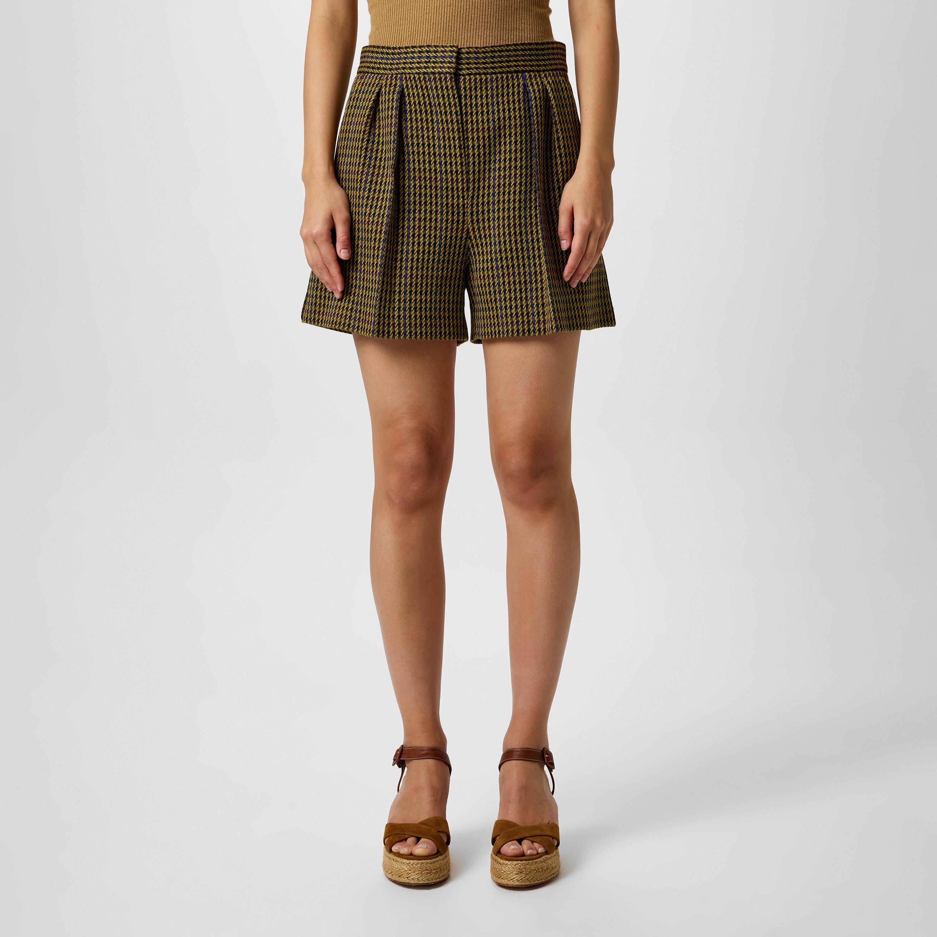 Multicolour - Max Mara - Patroni Houndstooth Shorts - 1