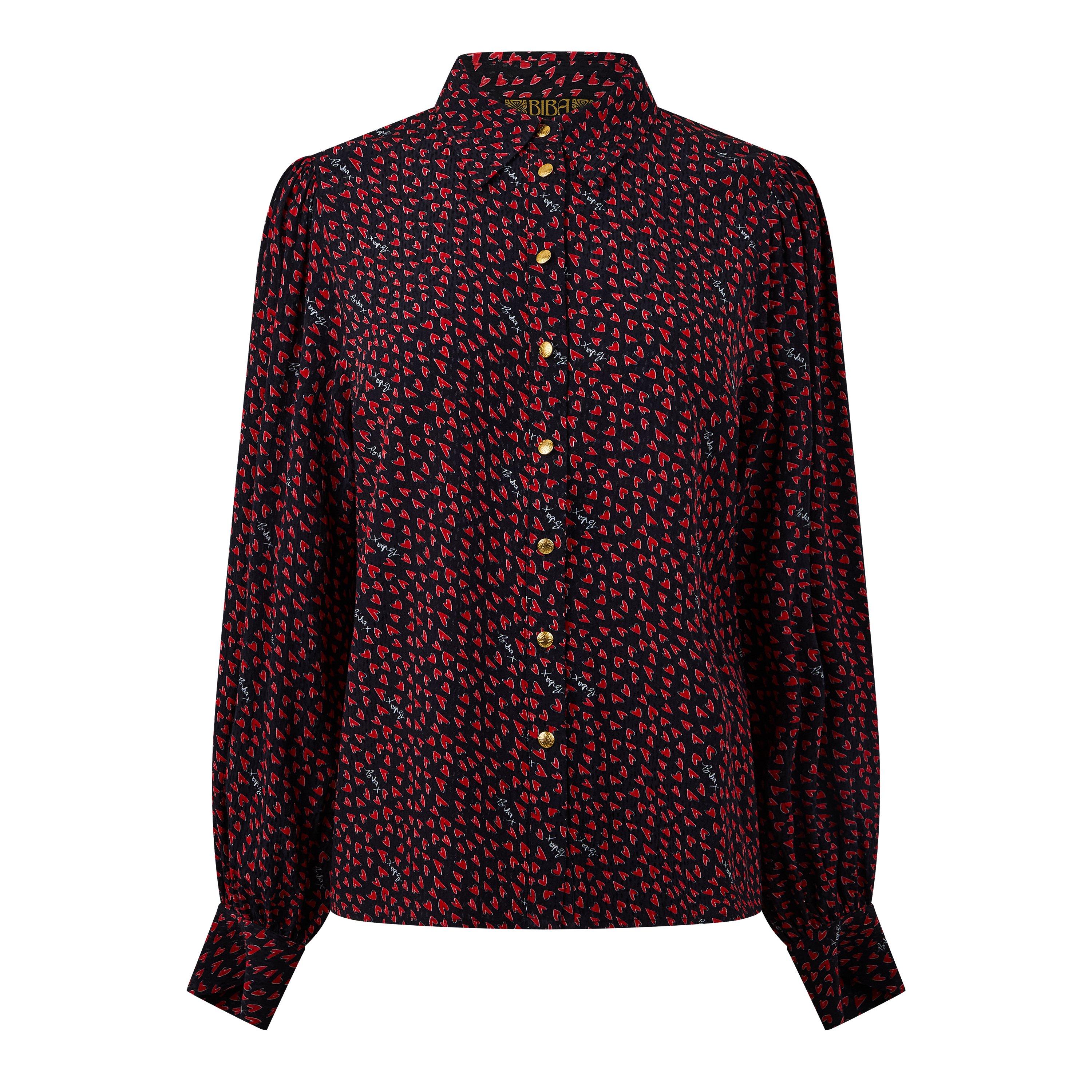 Heart Print - Biba - Printed Shirt - 1