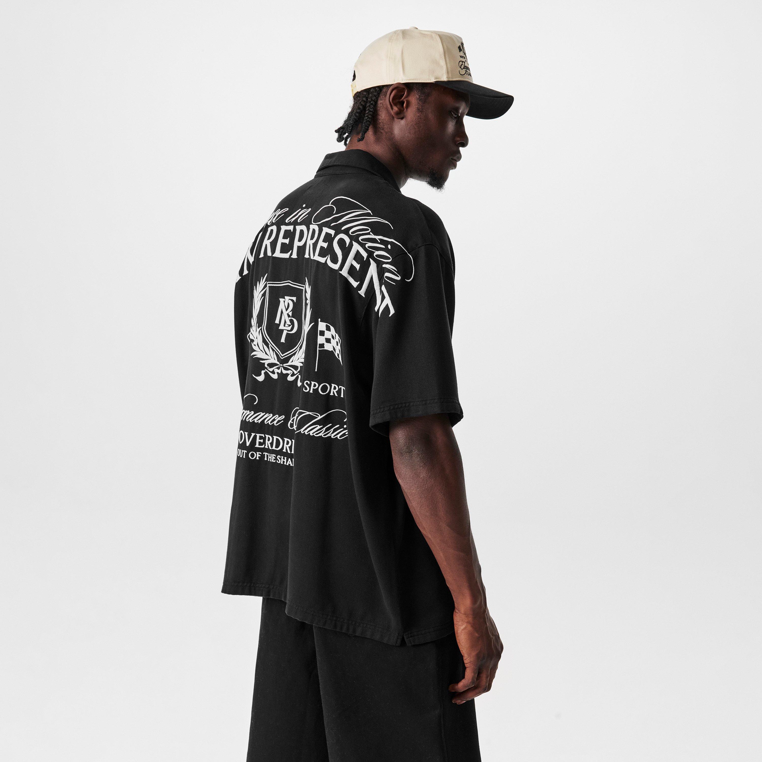 Jet Black - Represent - Men's Rep Crest S/S Shirt, Iconic Crest Shirt - 4