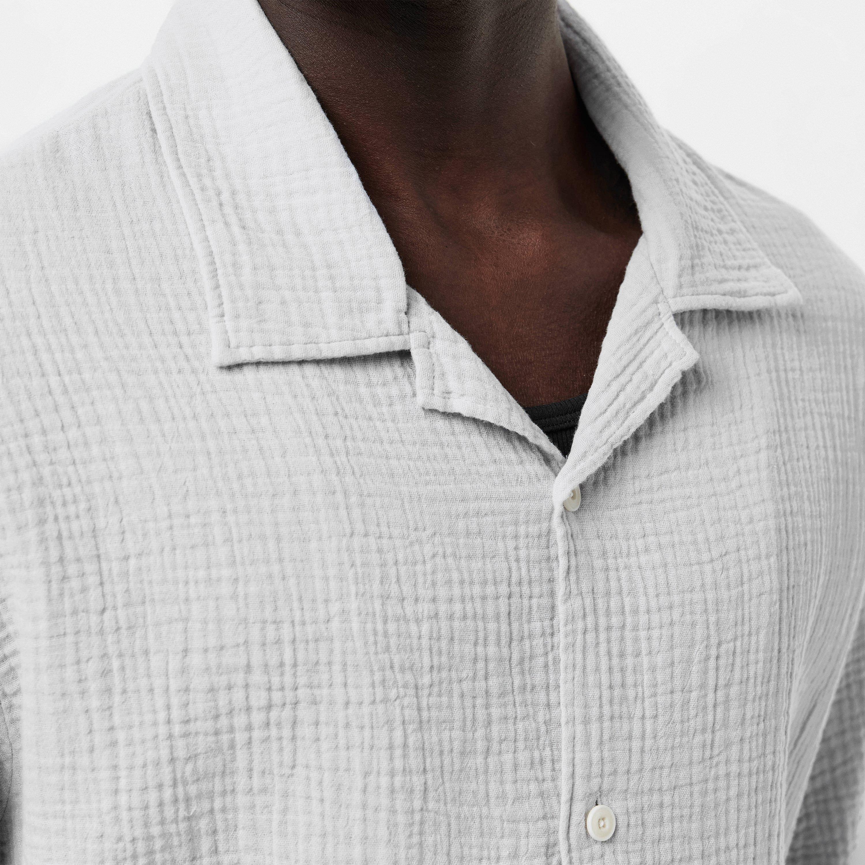 Light Grey 019 - Albam - Crinkle Holiday Shirt - 5