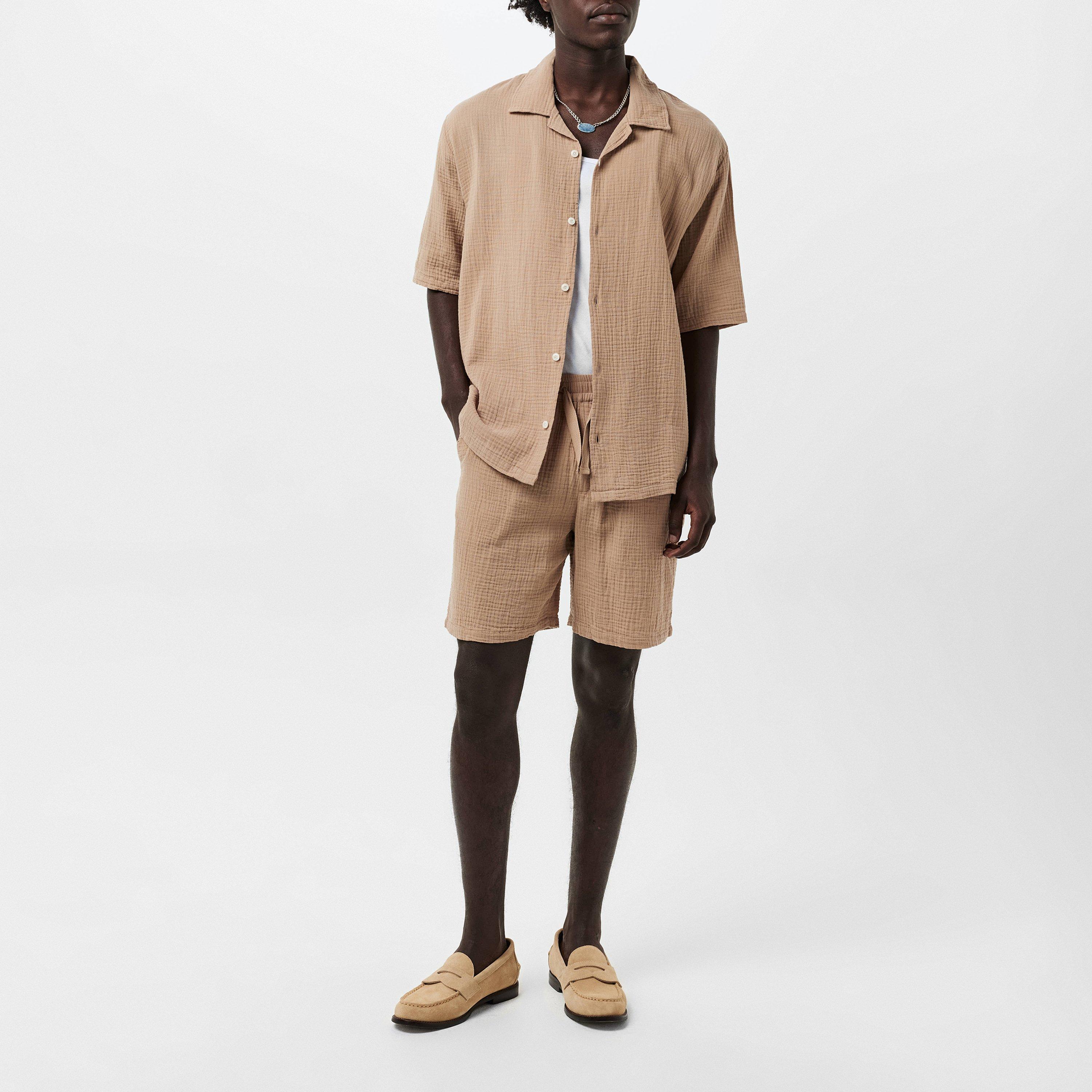 Warm Beige 022 - Albam - Crinkle Holiday Shirt - 6