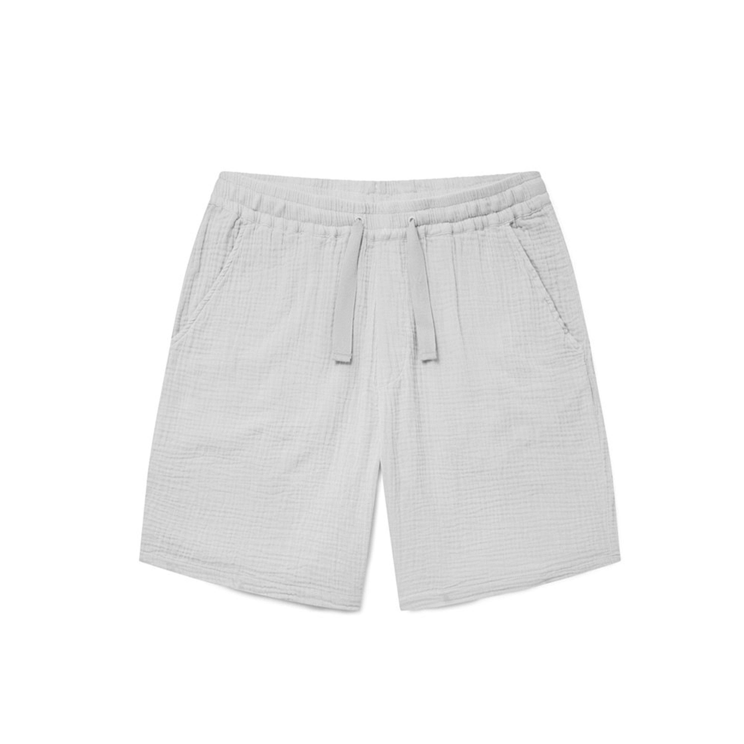 Light Grey 019 - Albam - Crinkle Shorts - 1