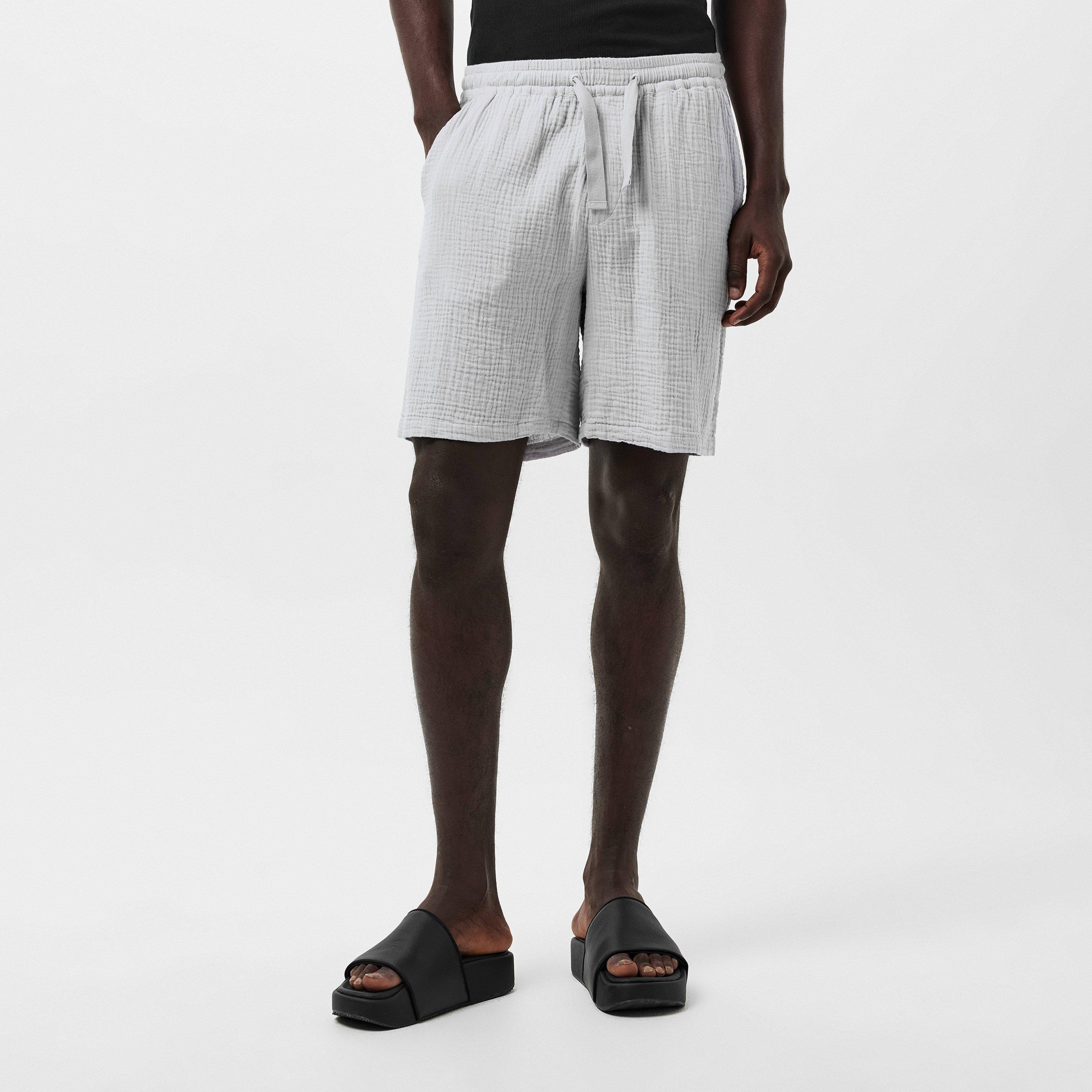 Light Grey 019 - Albam - Crinkle Shorts - 3