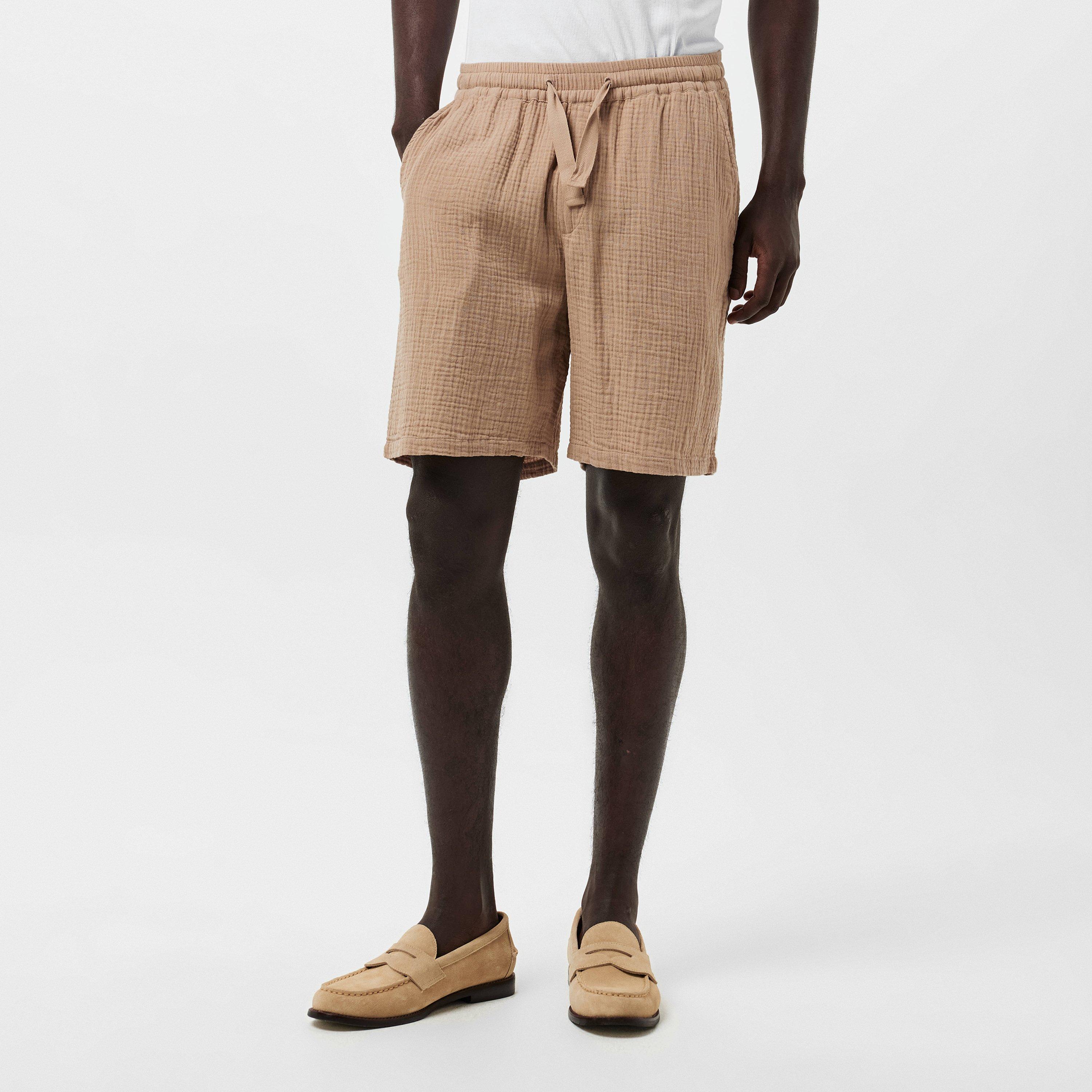 Warm Beige 022 - Albam - Crinkle Shorts - 3