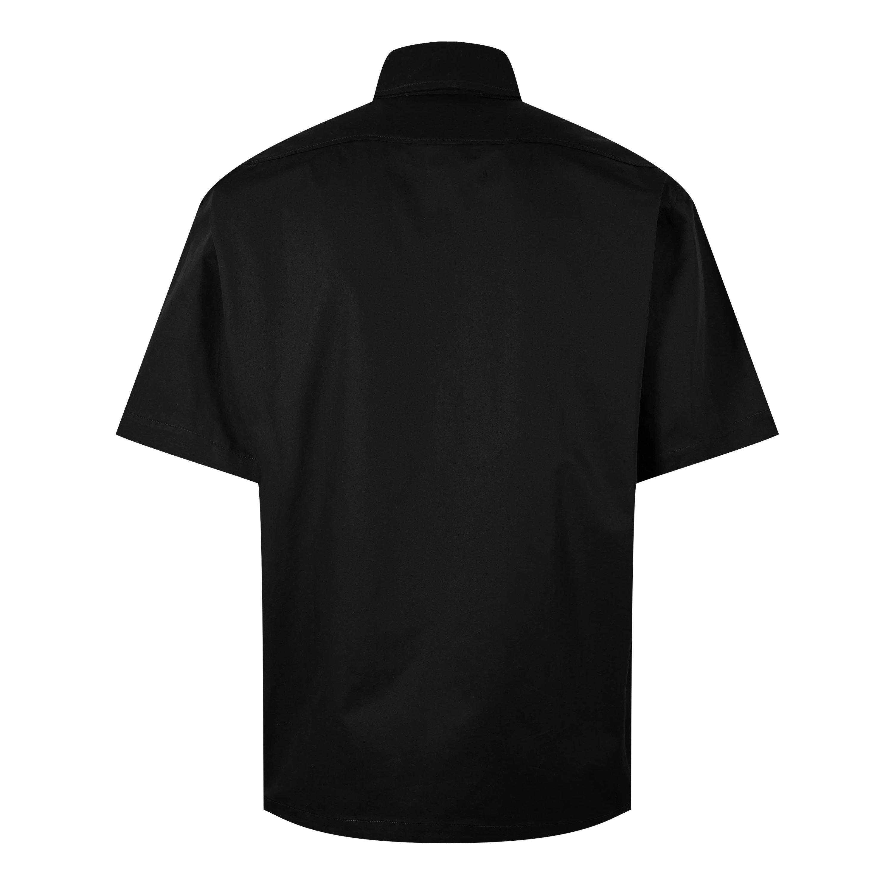 Black 999 - CP Company Metropolis - Men's Short-Sleeve Oxford Shirt - 2