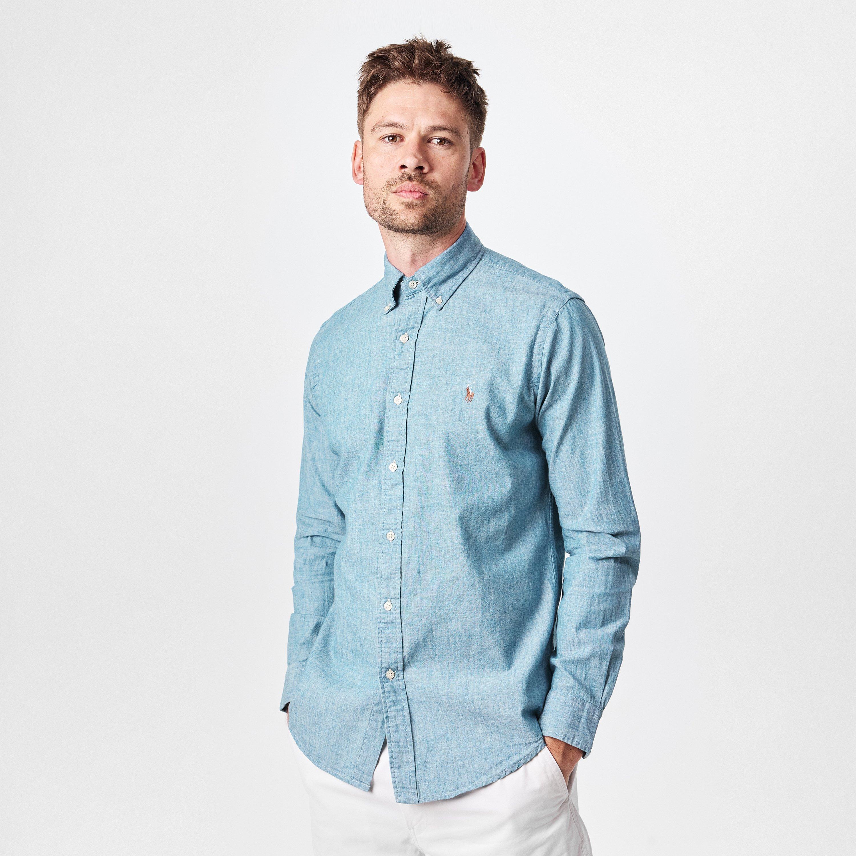 Chambray - Polo Ralph Lauren - Chambray Long Sleeve Shirt - 3