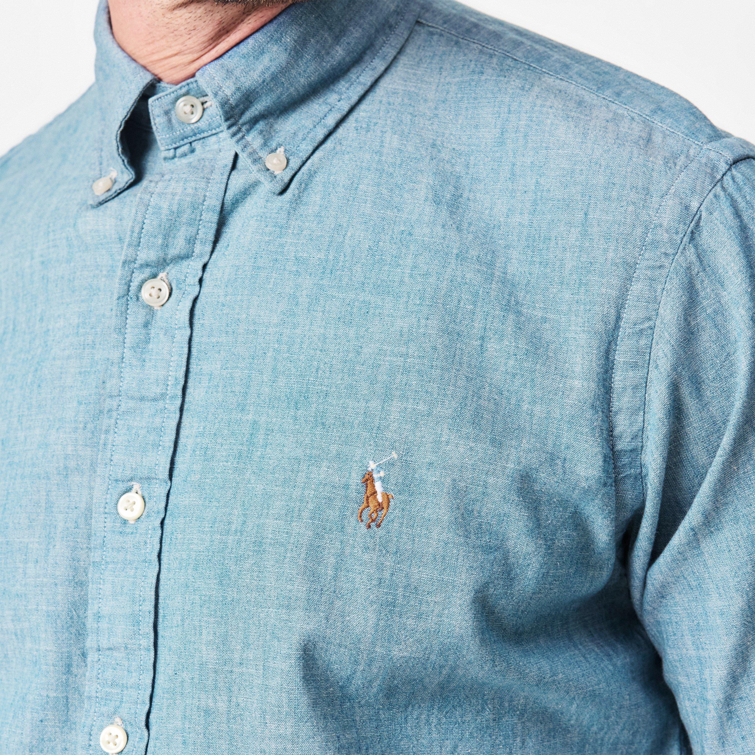 Chambray - Polo Ralph Lauren - Chambray Long Sleeve Shirt - 5
