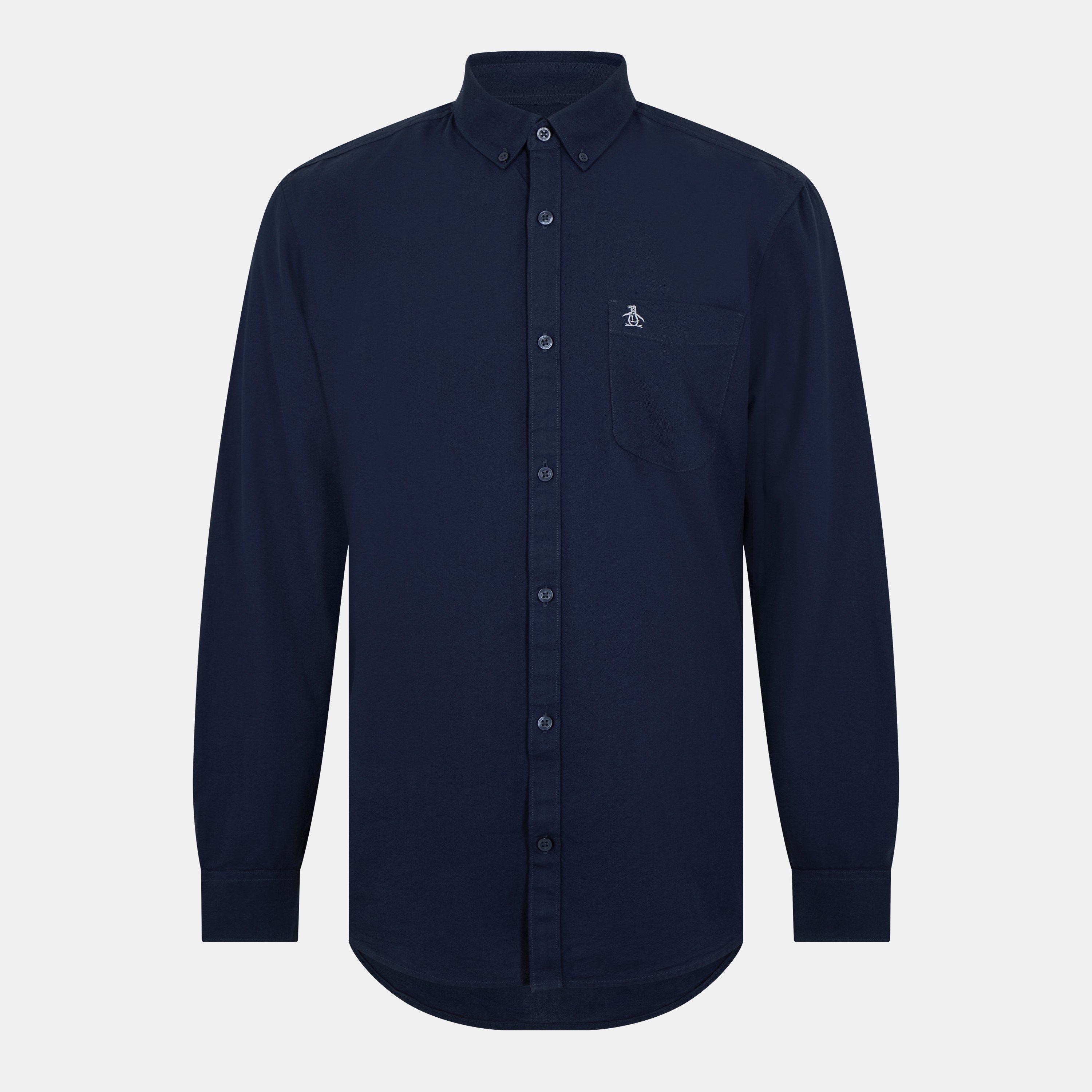 Original Penguin Men's Long Sleeve Oxford Shirt - Yale - X Large