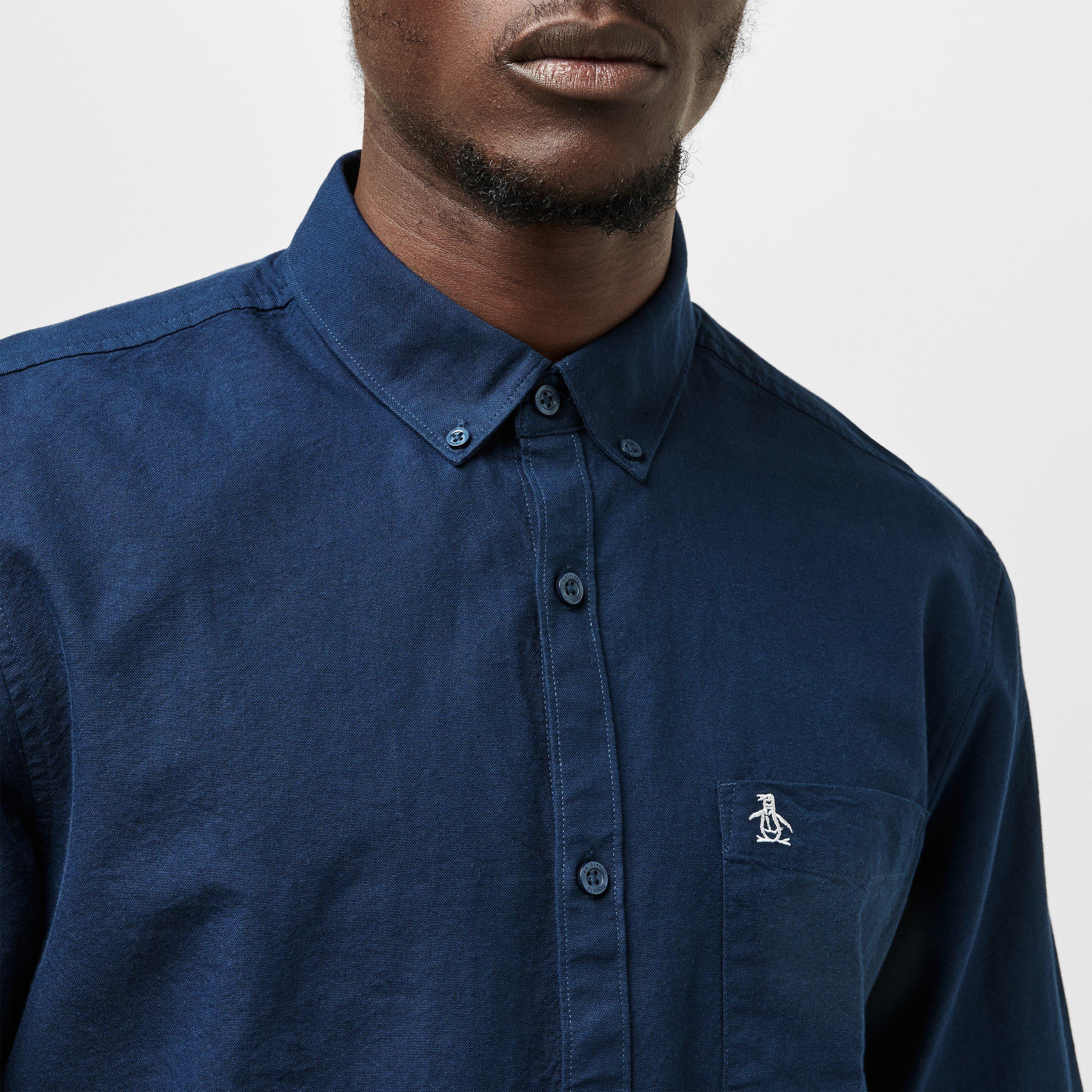 Yale - Original Penguin - Long Sleeve Oxford Shirt - 5