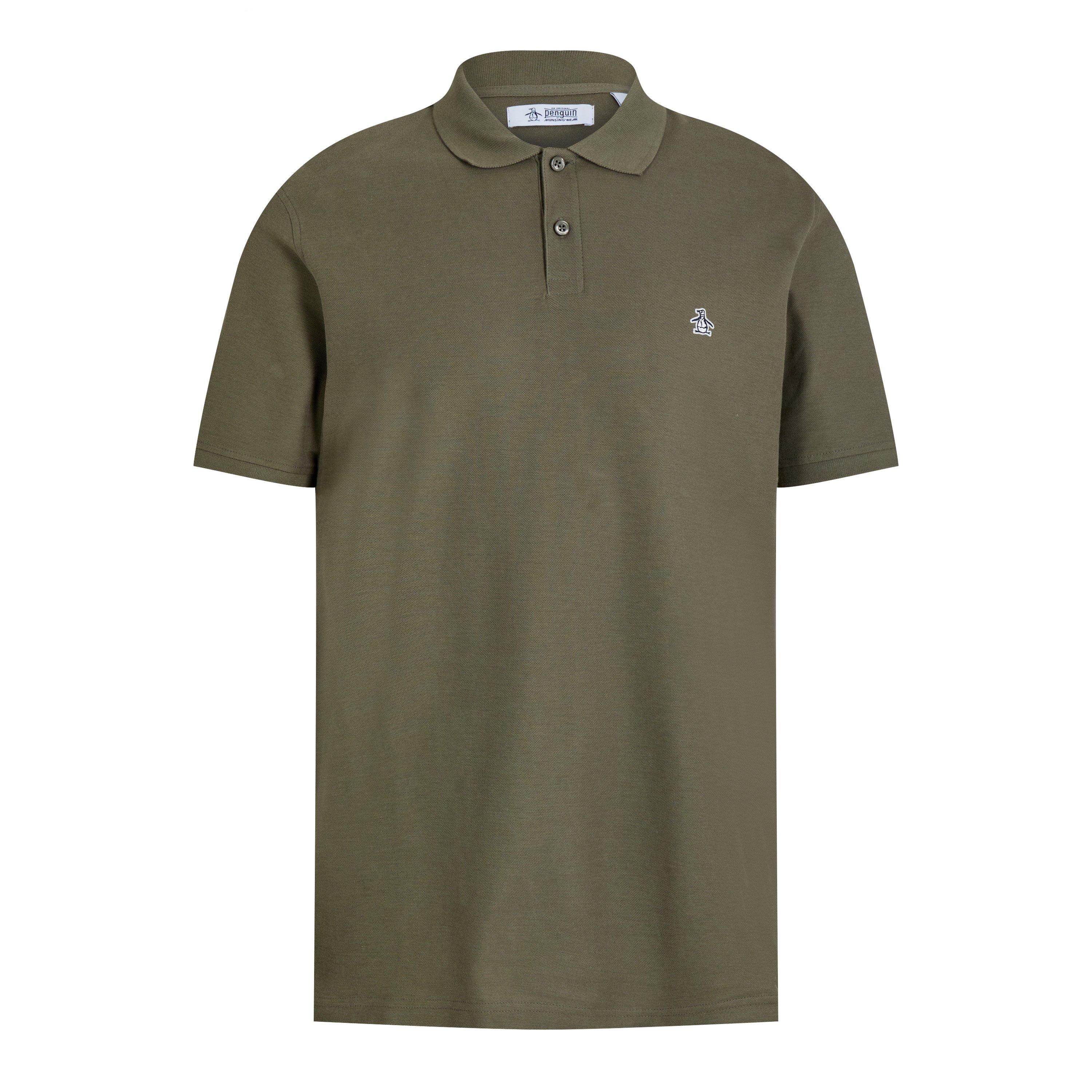 Original Penguin Men's Short Sleeve Polo Shirt - Dusty Olive - X Large