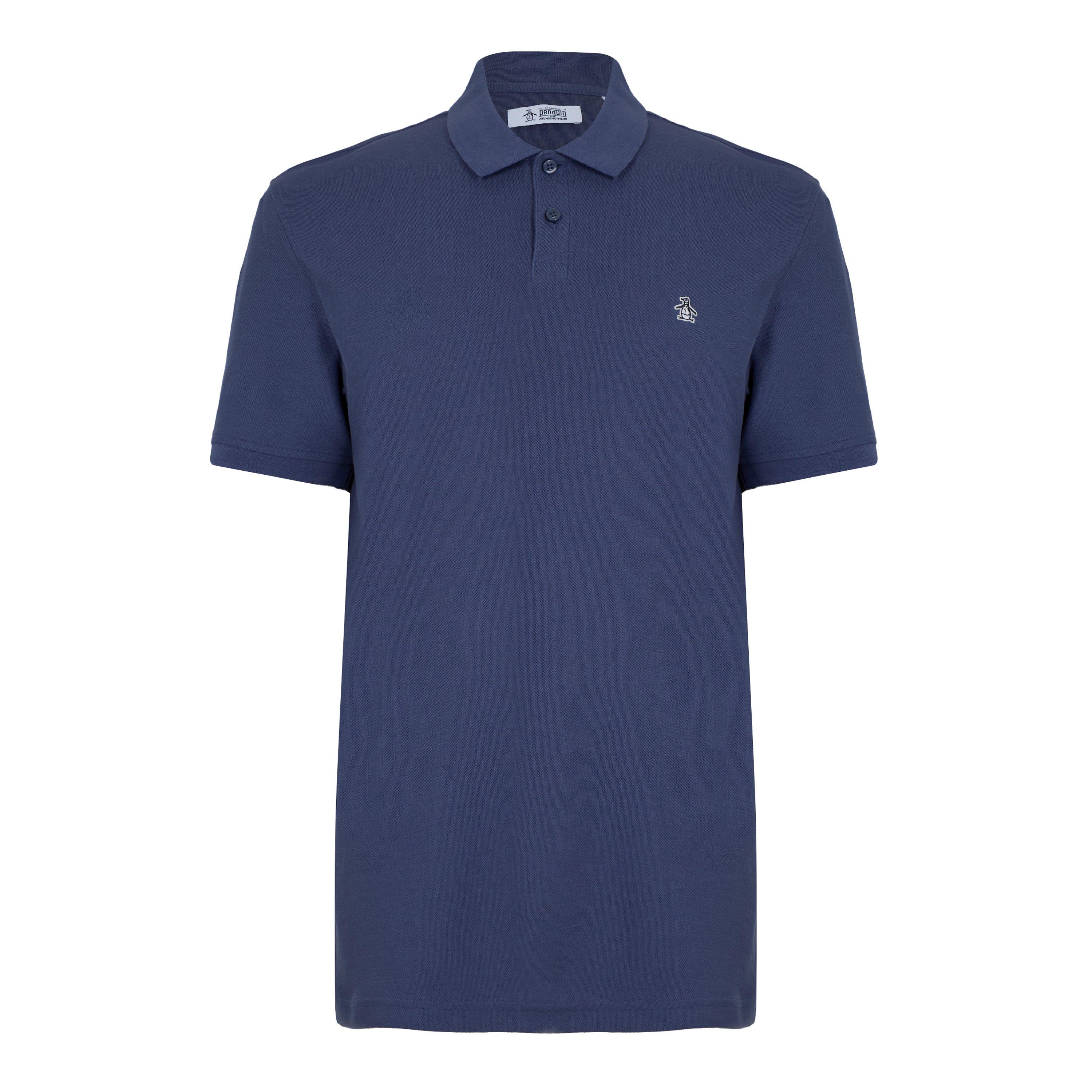 Original Penguin Men's Short Sleeve Polo Shirt - Indigo - Small