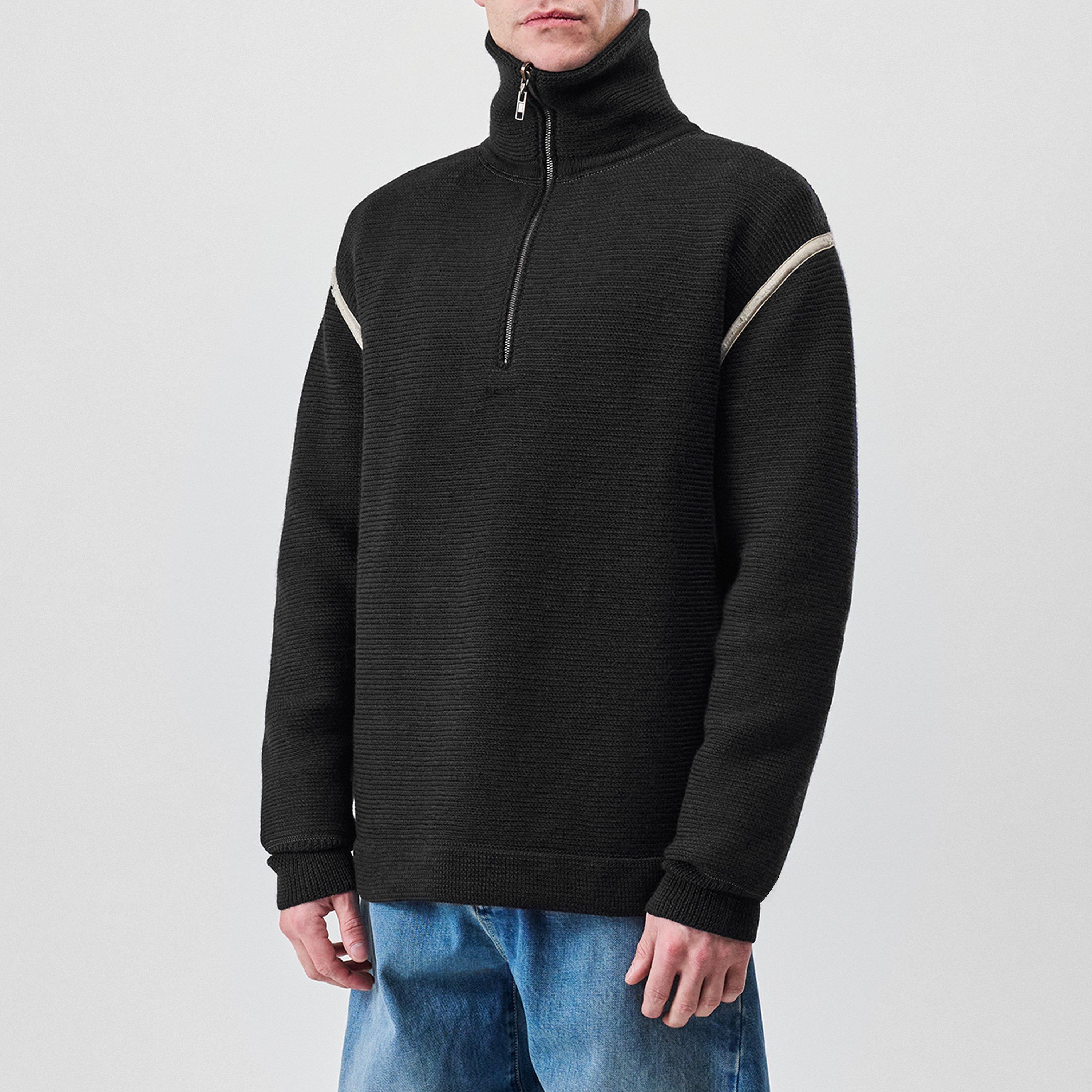 Maison Margiela Half Zip Knit Sweater | Cruise Fashion