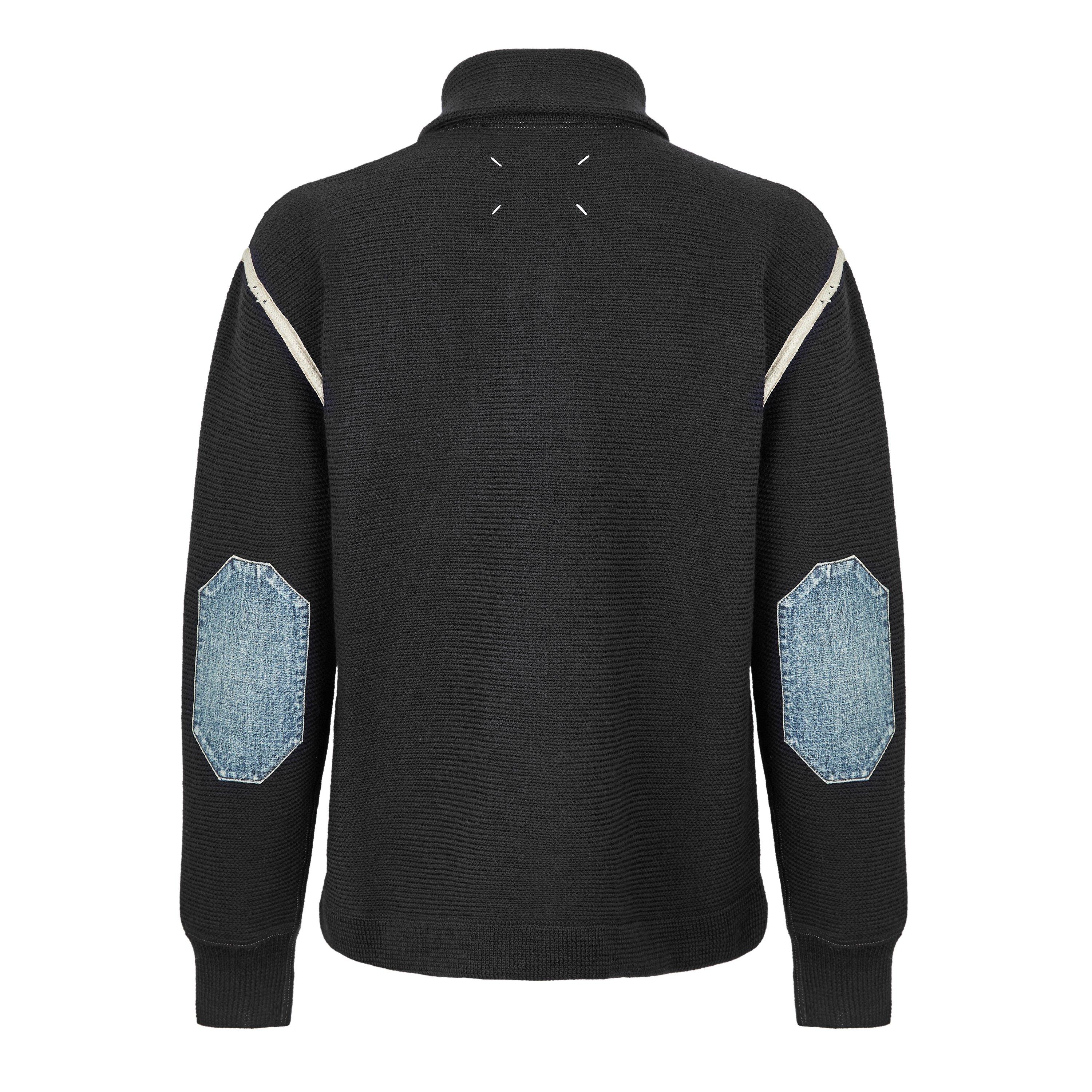 Black - Maison Margiela - Half Zip Knit Sweater - 6