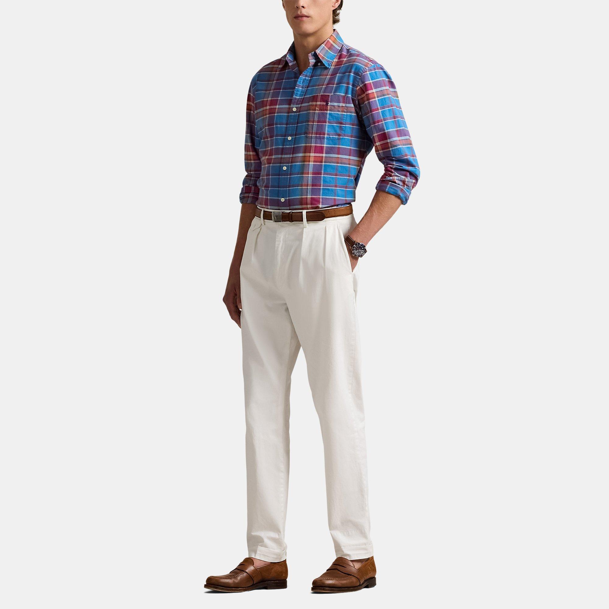 Berry Multi - Polo Ralph Lauren - Oxford Check Long Sleeve Shirt - 2