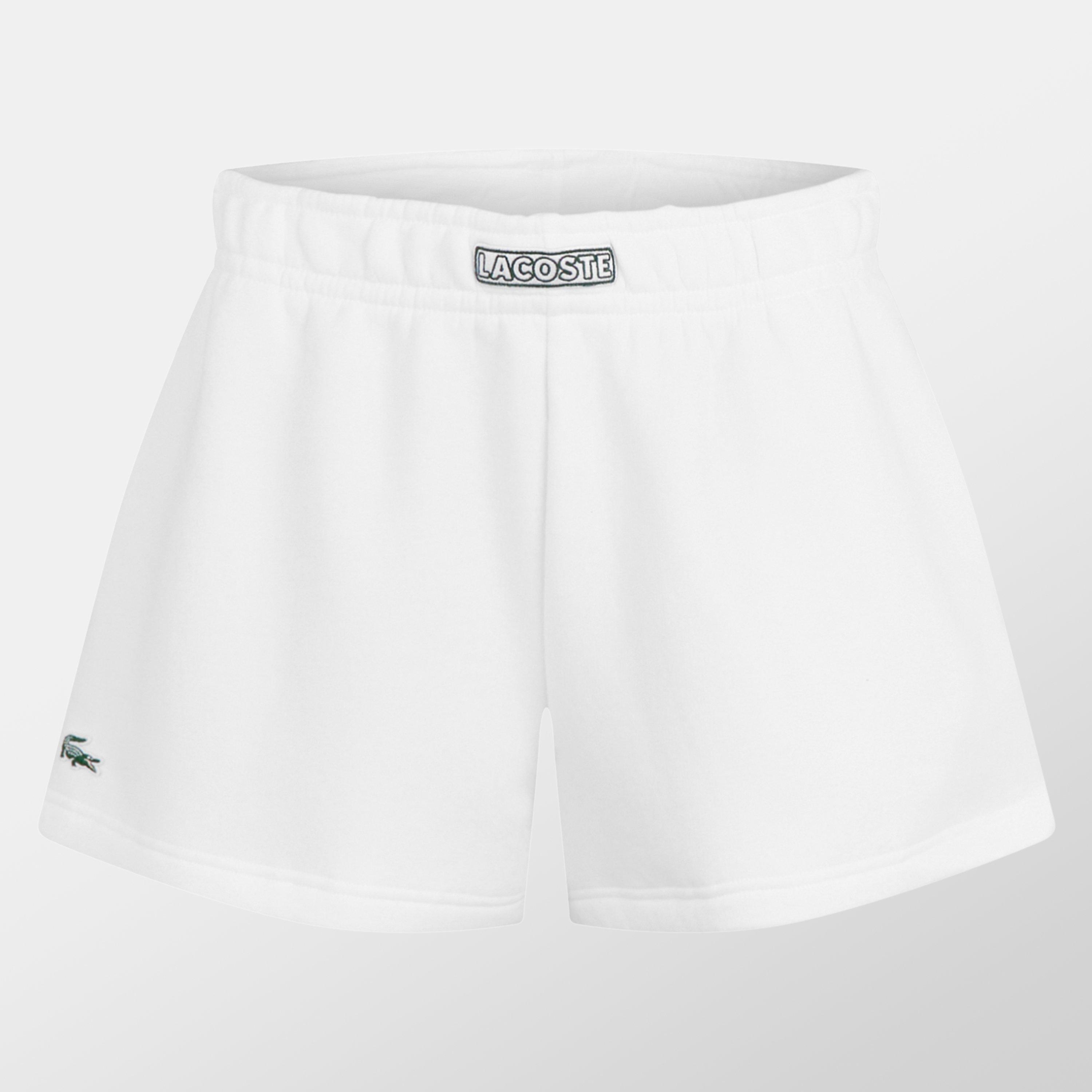 Lacoste Women's Fleece Shorts - White - 8 (36)