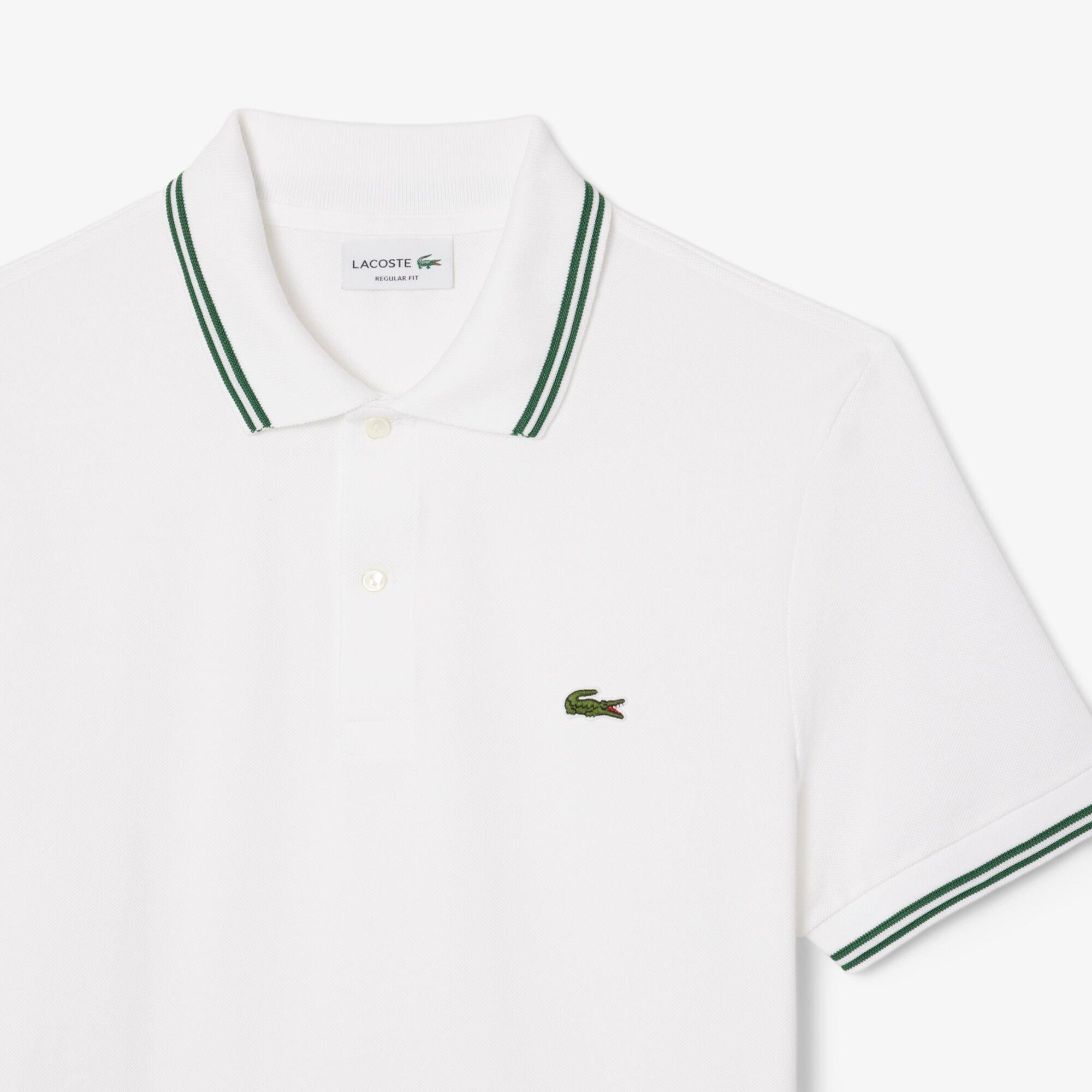 Blanco 001 - Lacoste - Men's Tipped Short-Sleeve Polo Shirt - 2