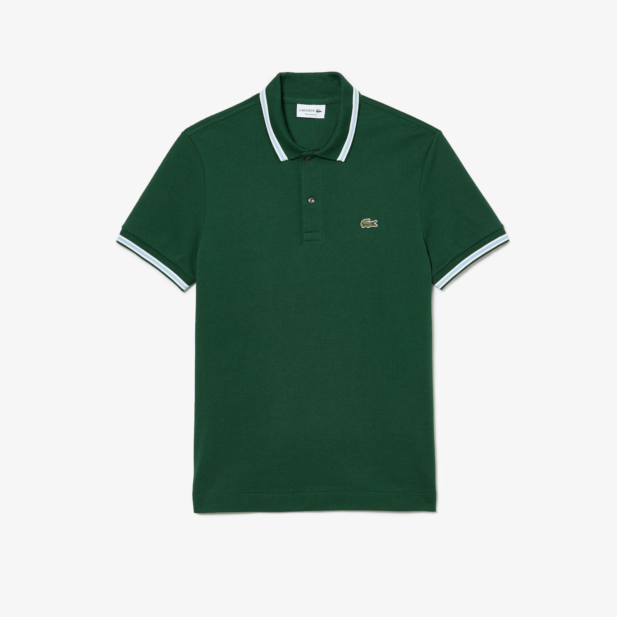 Green 132 - Lacoste - Men's Tipped Short-Sleeve Polo Shirt - 5