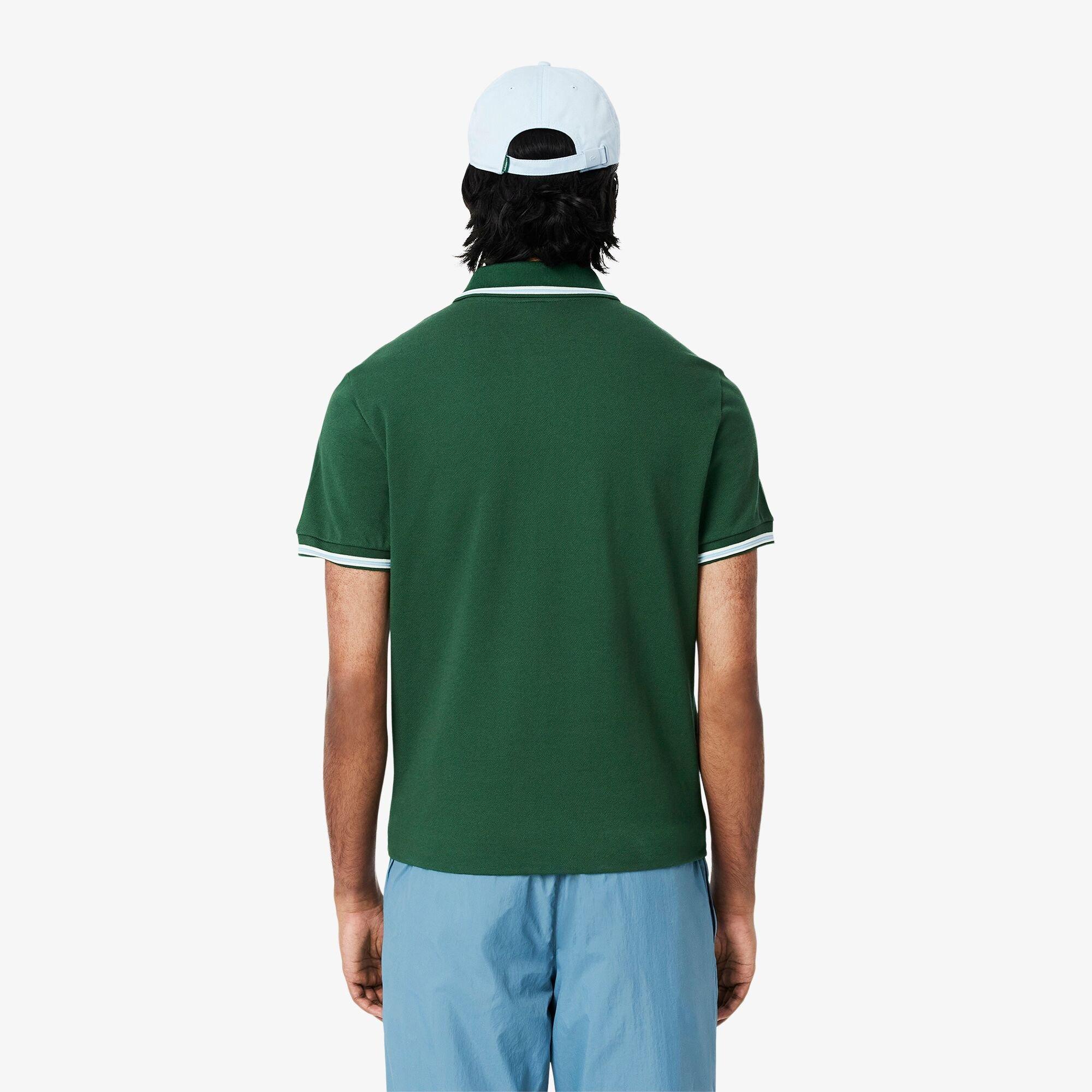 Green 132 - Lacoste - Men's Tipped Short-Sleeve Polo Shirt - 3