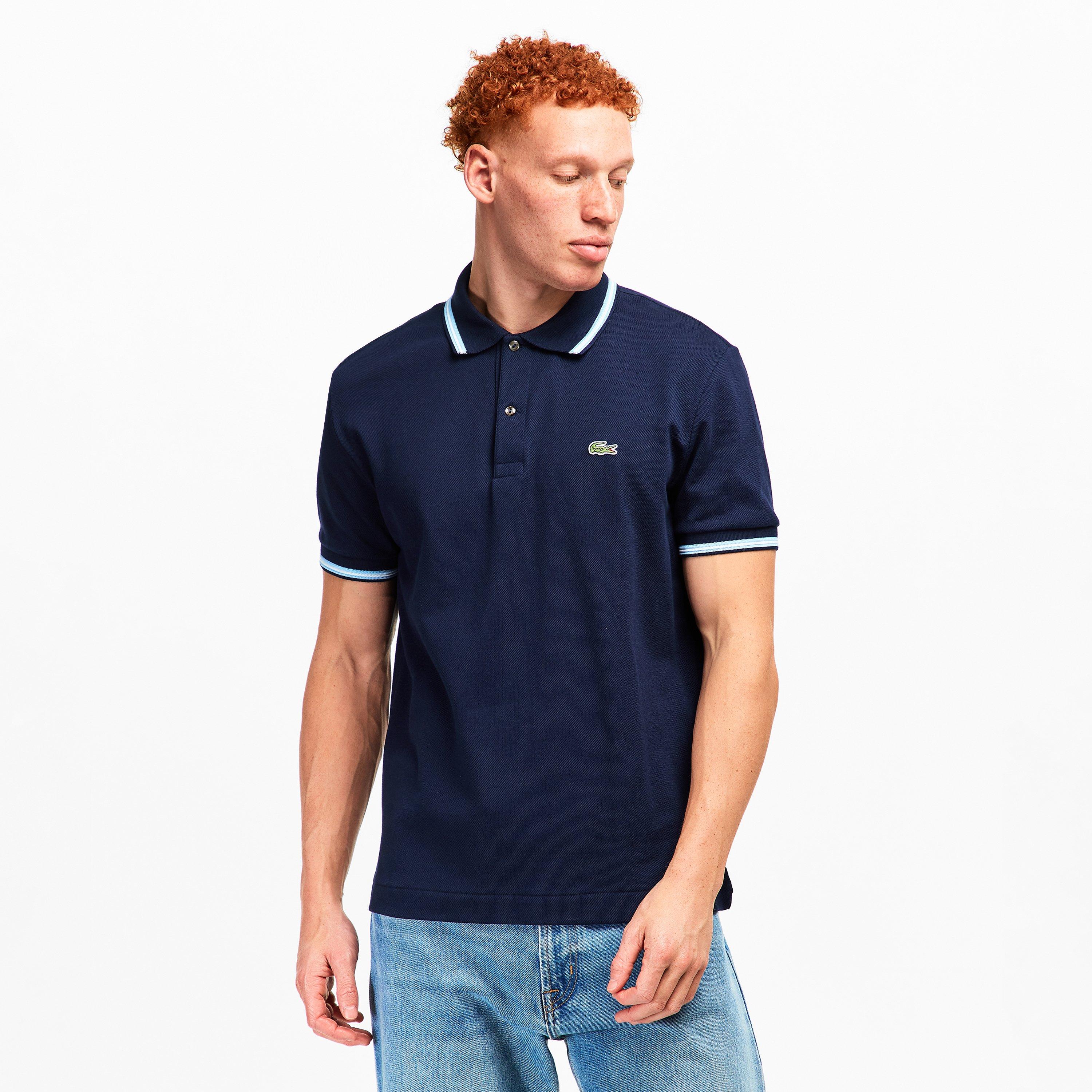 Navy 166 - Lacoste - Men's Tipped Short-Sleeve Polo Shirt - 3