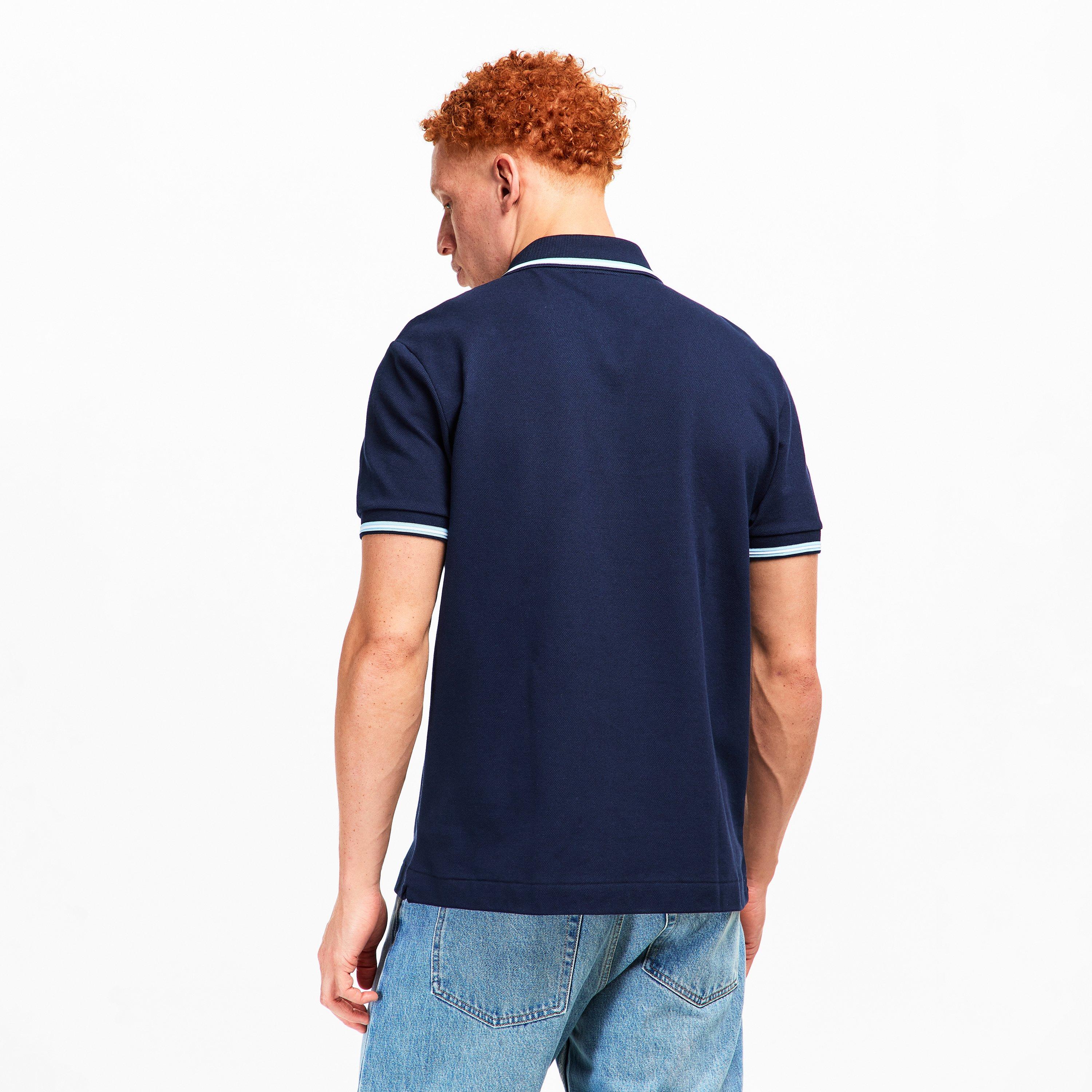 Navy 166 - Lacoste - Men's Tipped Short-Sleeve Polo Shirt - 4