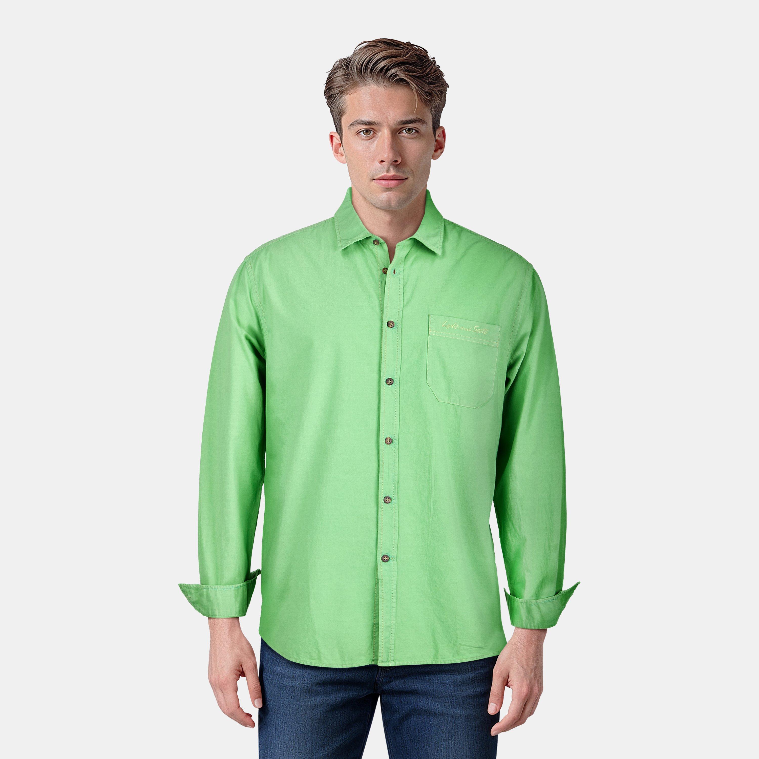 Mollys/Sunbeam - Lyle and Scott - Men's Long-Sleeve Plain Shirt - 3