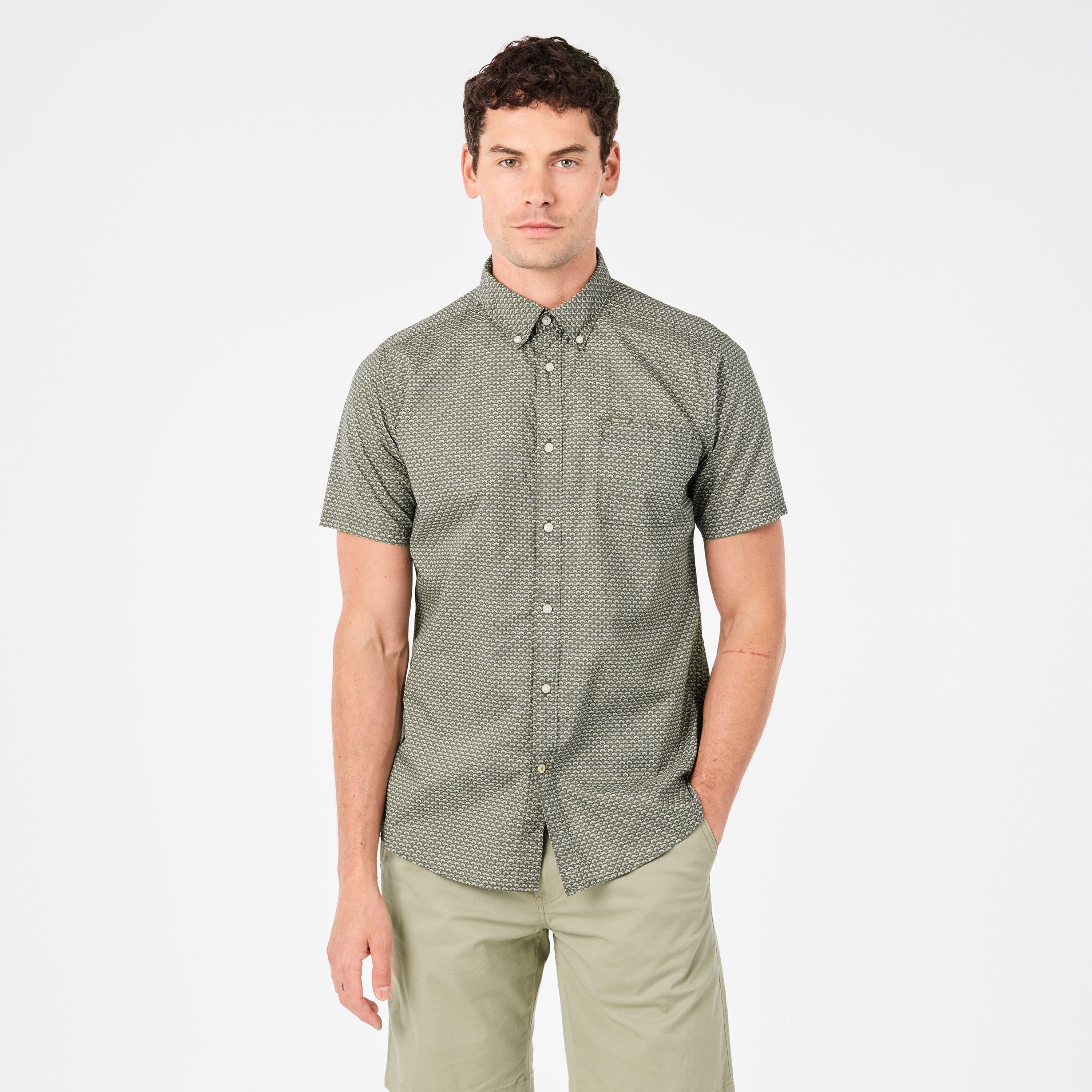 Olive OL51 - Barbour - Shell Tailored Short Sleeve Shirt - 3
