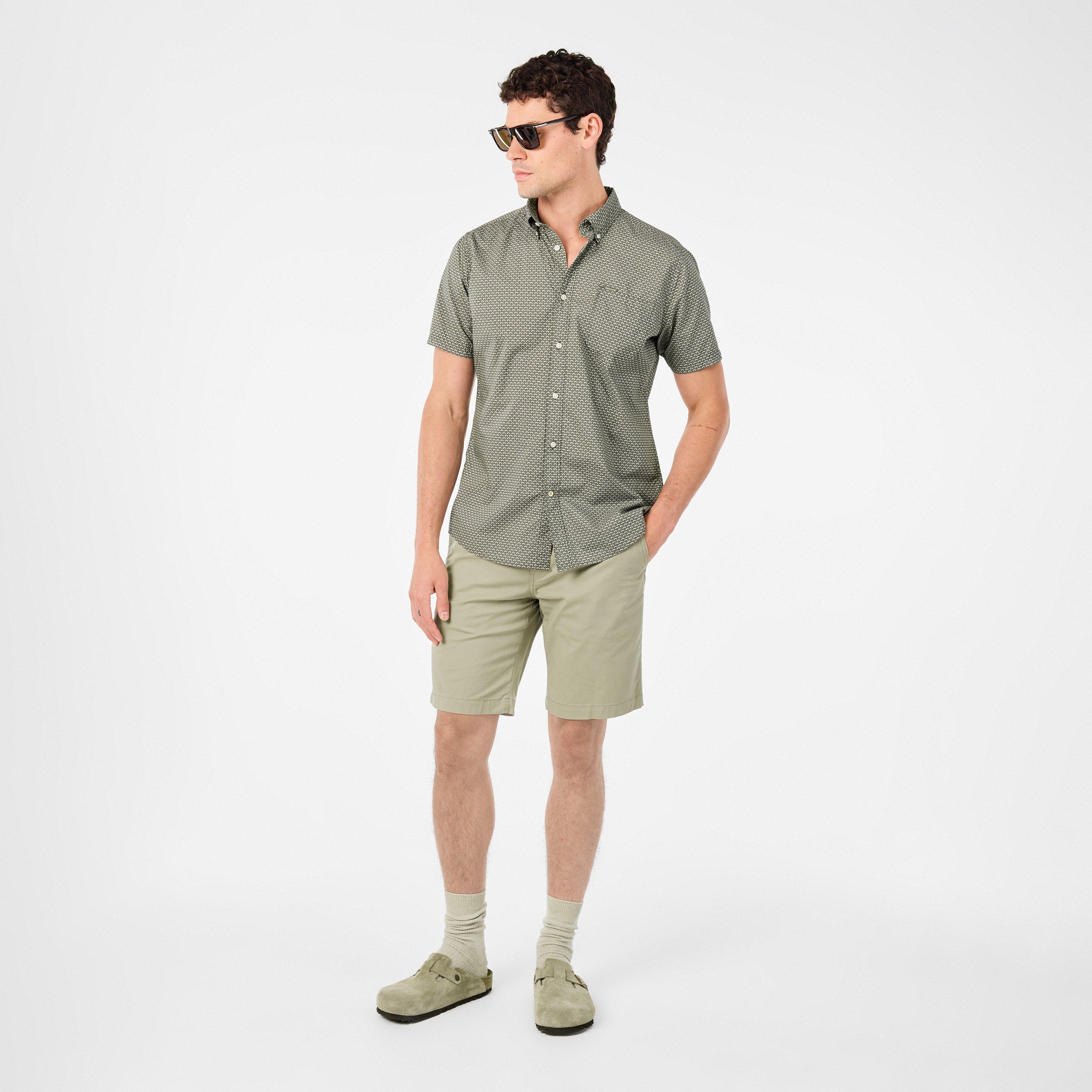 Olive OL51 - Barbour - Shell Tailored Short Sleeve Shirt - 6