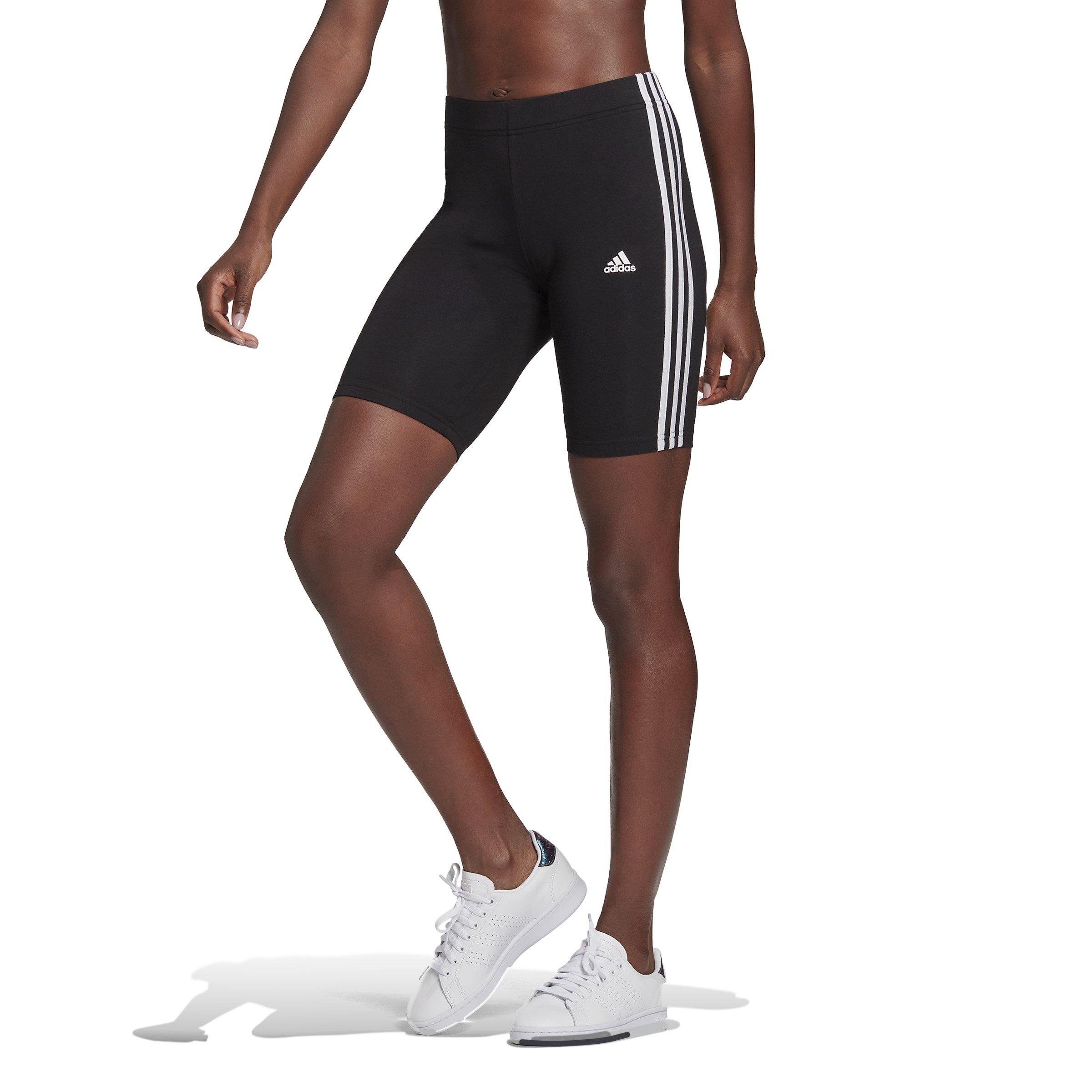 Black/White - adidas - Essentials Three Stripes Womens Bike Shorts - 2