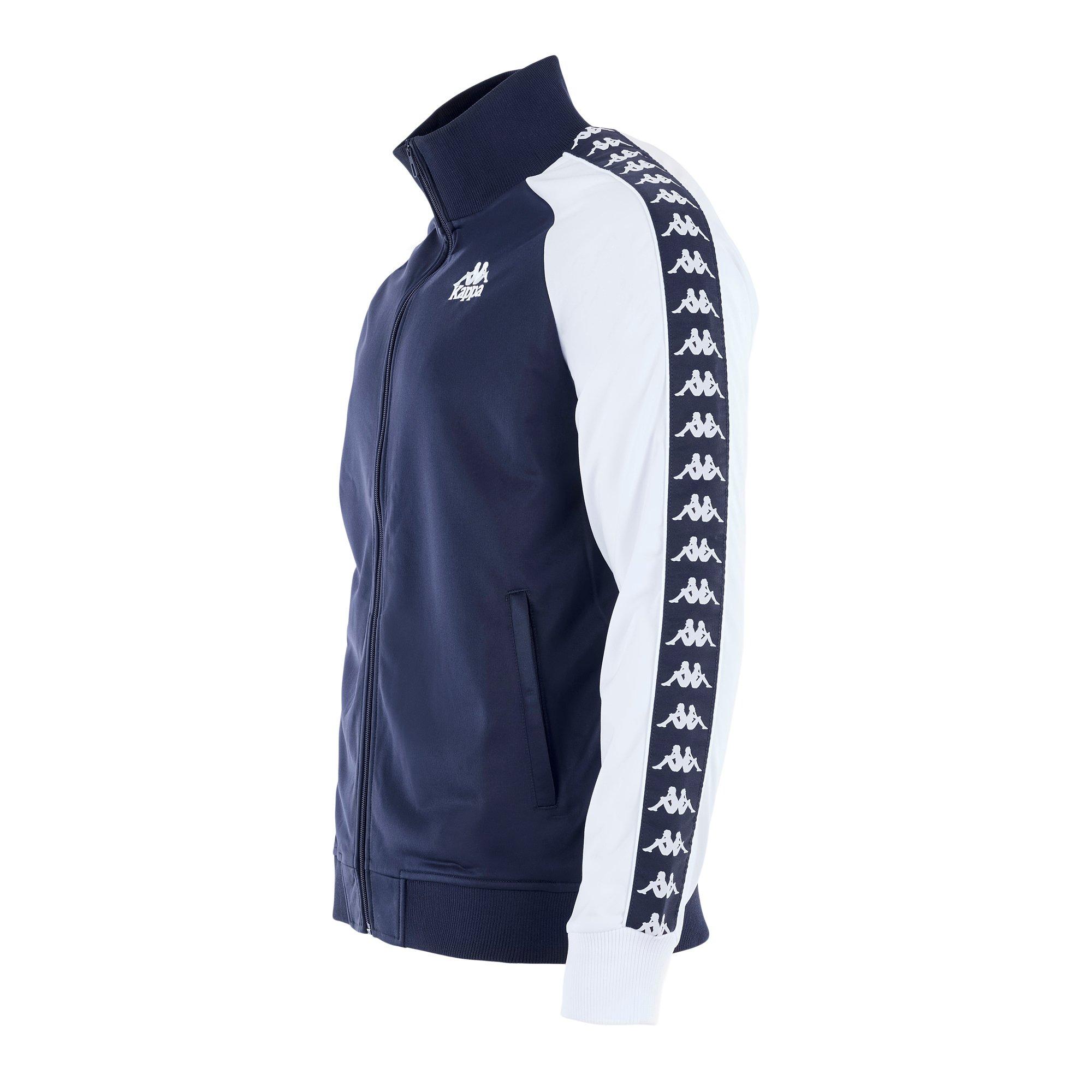 Marineblau/Weiß - Kappa - Uriah Tracksuit Top - 4