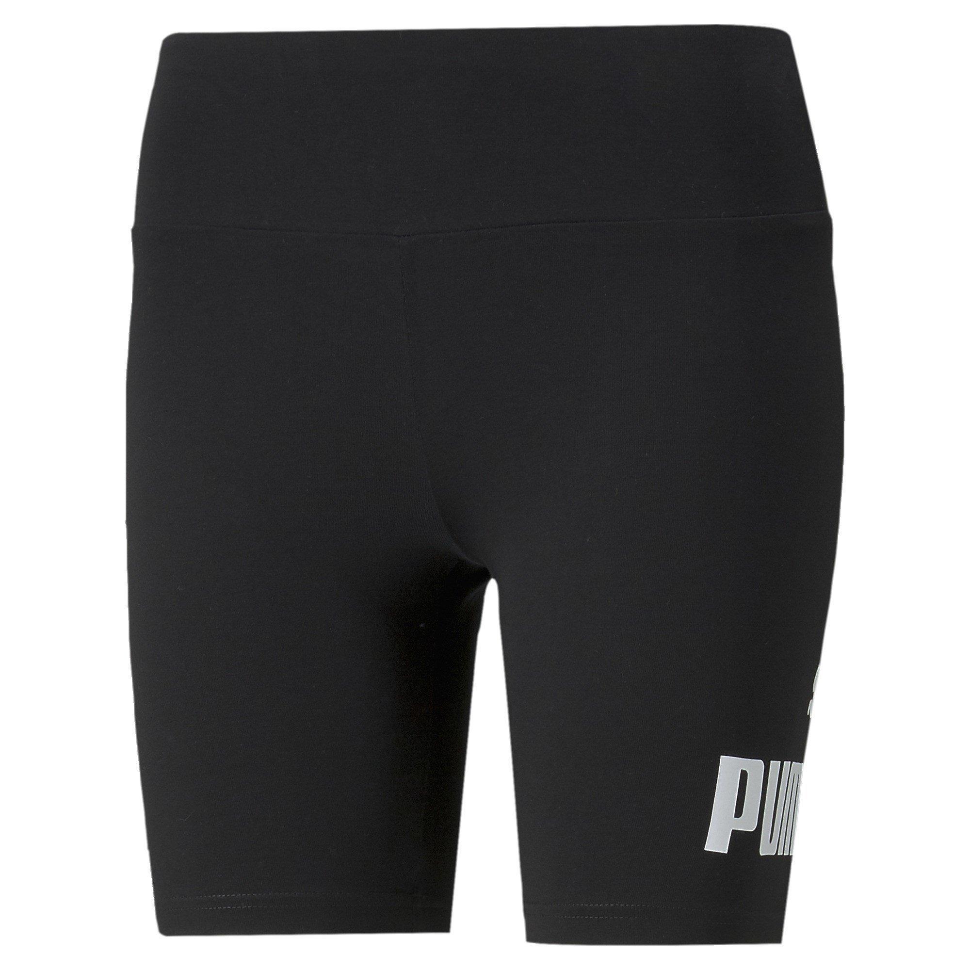 Puma Black - Puma - Essentials Logo Womens Short Leggings - 1