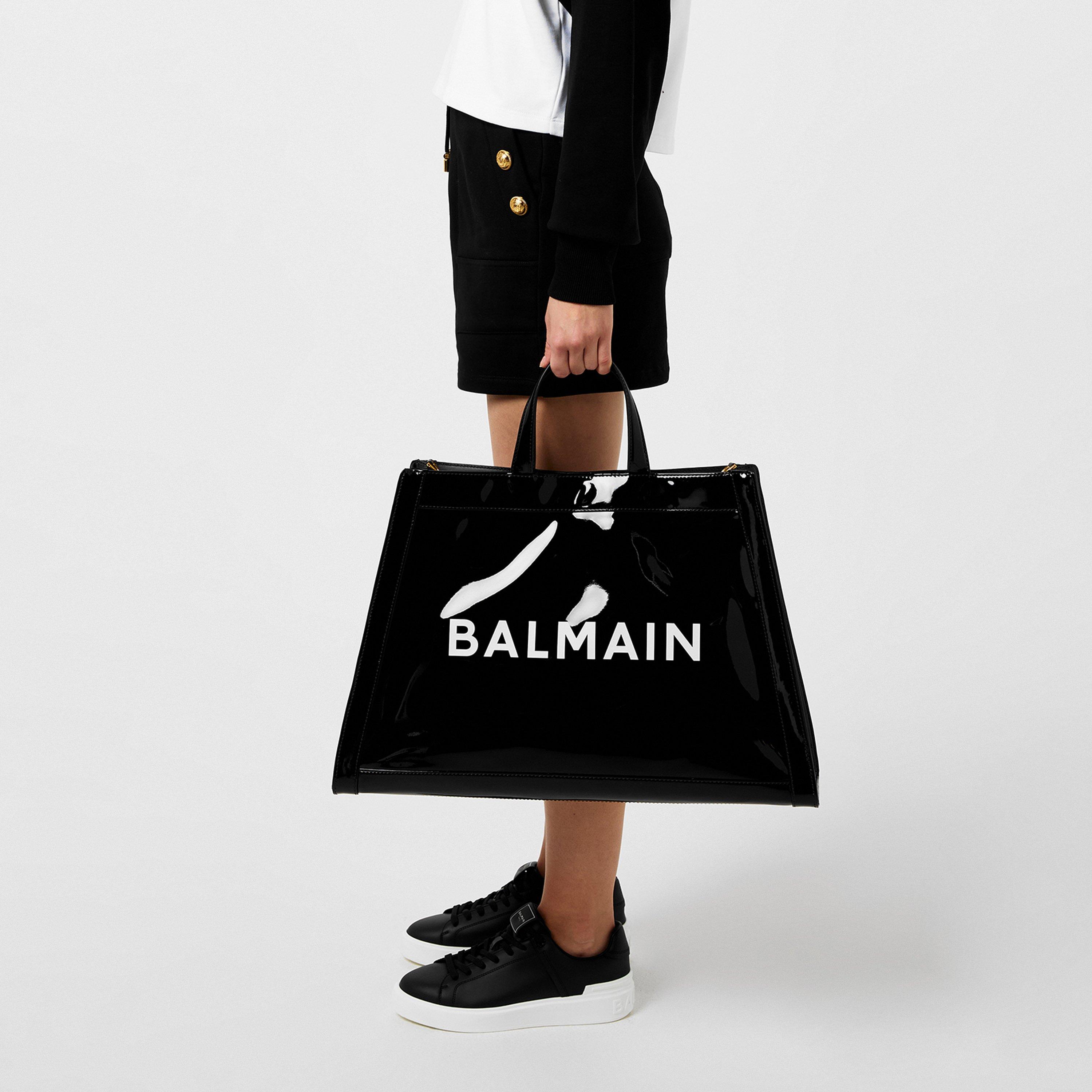 0PA NOIR - Balmain - Women's Fleece Jogger Shorts - 2