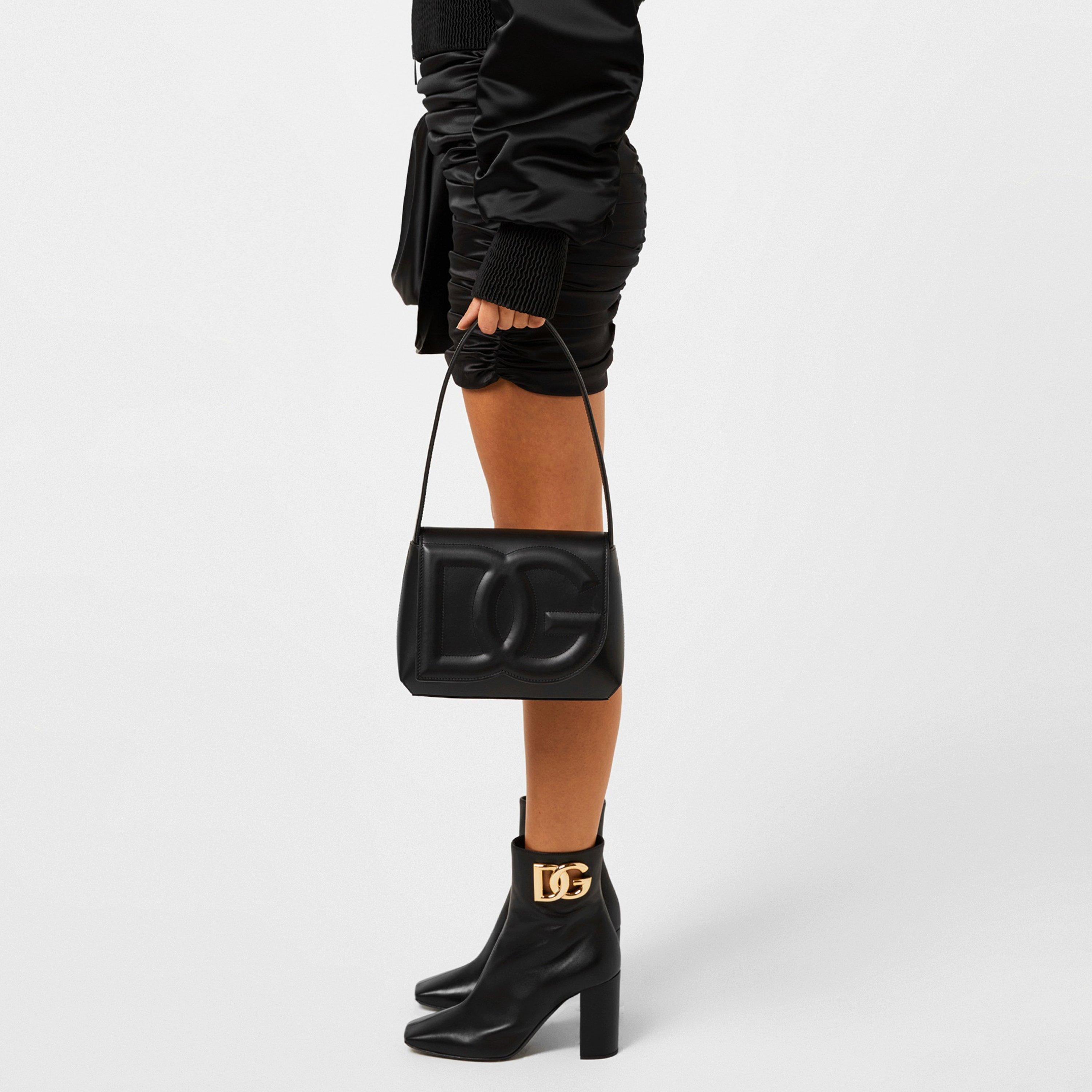 Black - Dolce and Gabbana - Ruched Silk-Blend Satin Miniskirt - 2