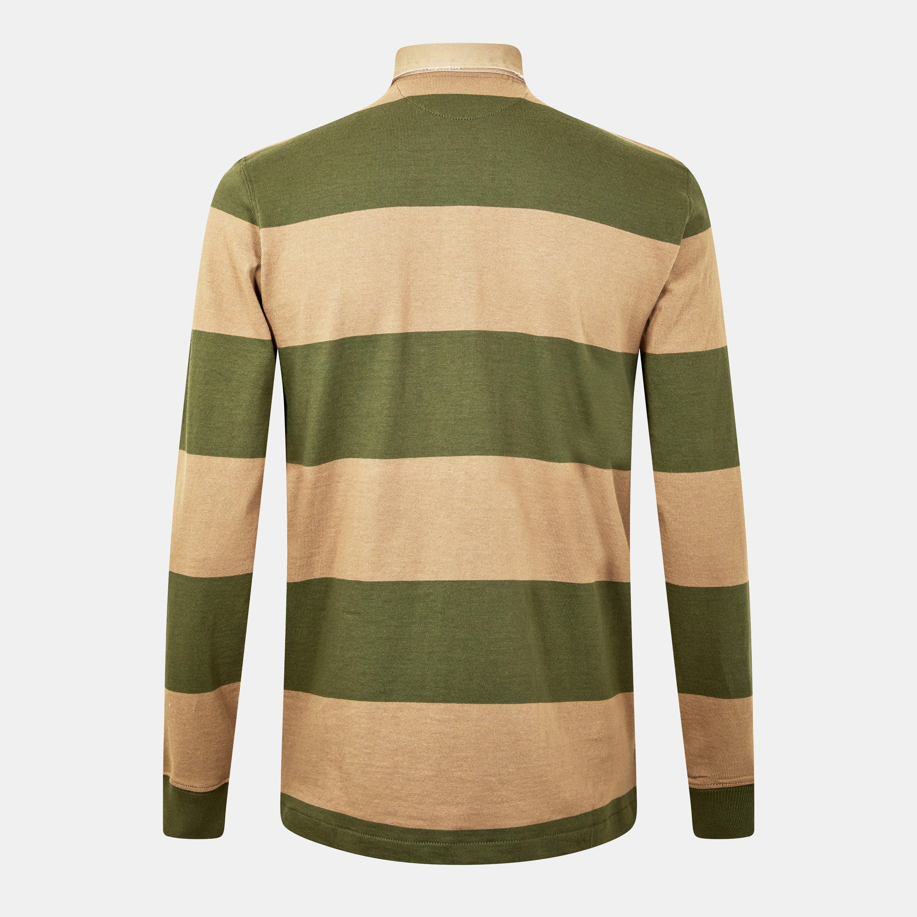 Olive/ Khaki - Polo Ralph Lauren - Stripe Rugby Shirt - 2