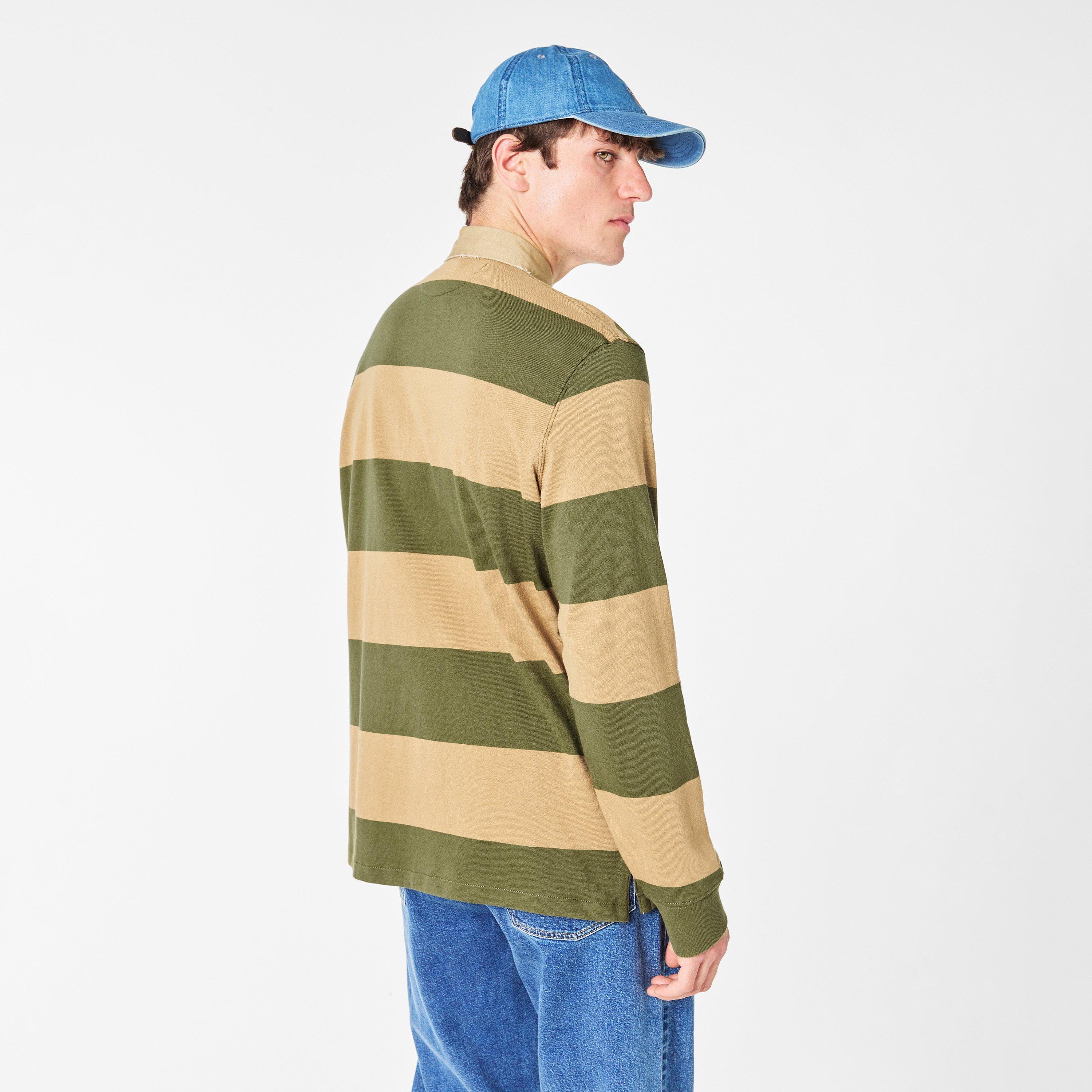 Olive/ Khaki - Polo Ralph Lauren - Stripe Rugby Shirt - 4