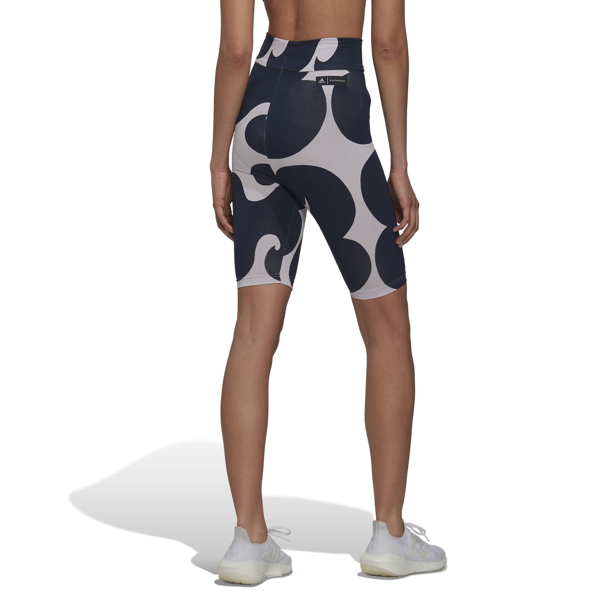 Lila Schimmer - adidas - Marimekko Rib Short Tights Womens - 3