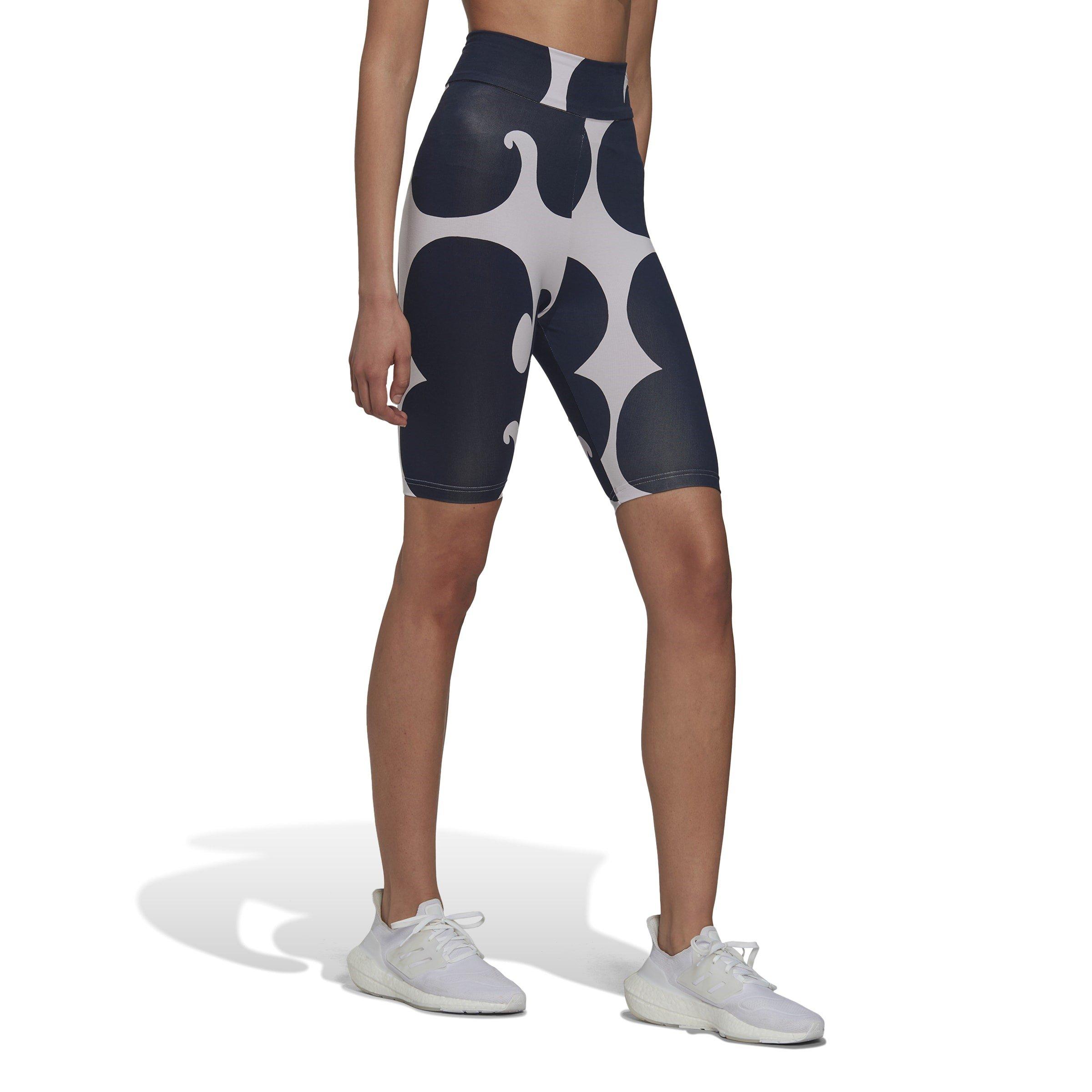 Lila Schimmer - adidas - Marimekko Rib Short Tights Womens - 4