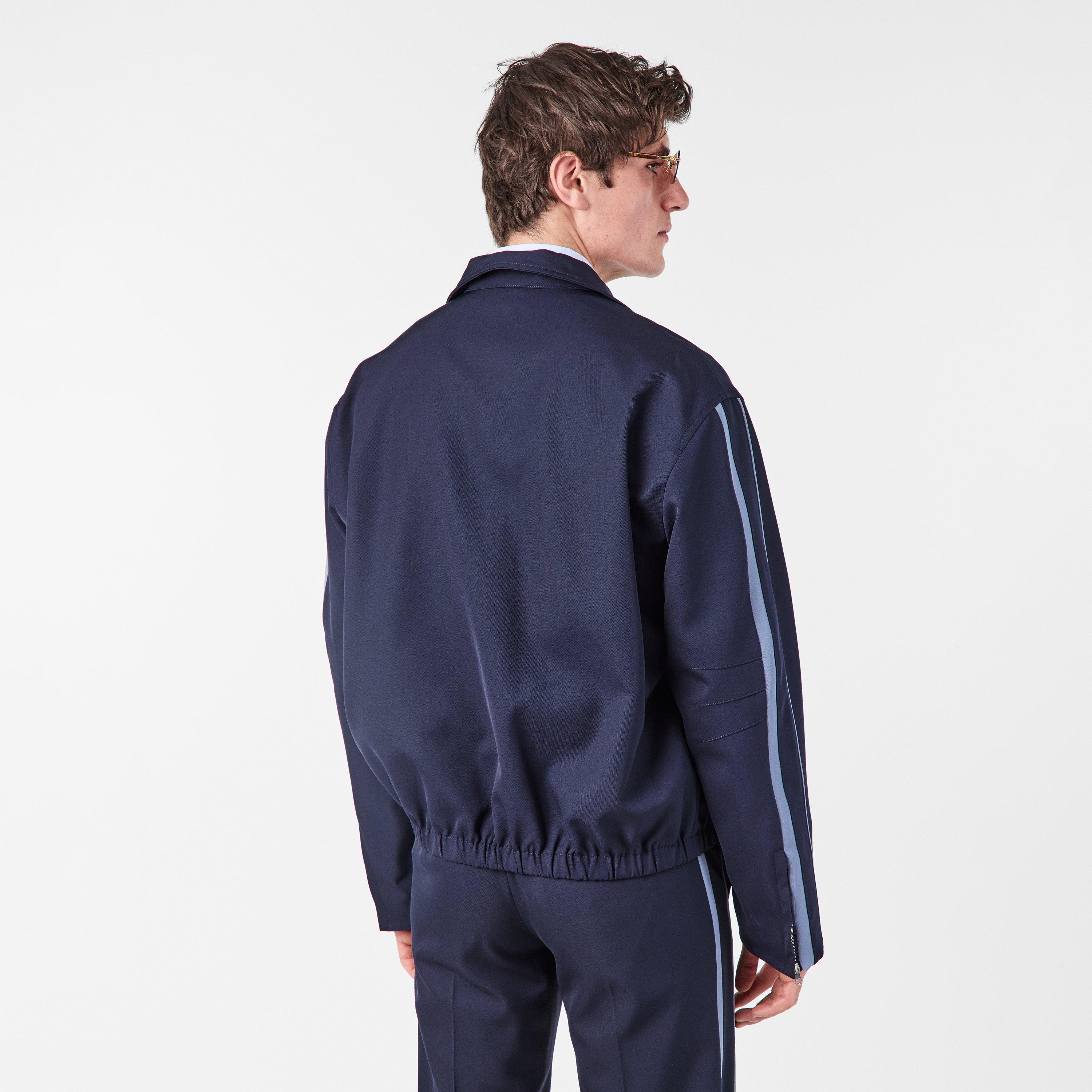 GUCCI GGロゴ ネイビージャージトラックジャケット Gucci Side Strap Zip Jacket | Flannels