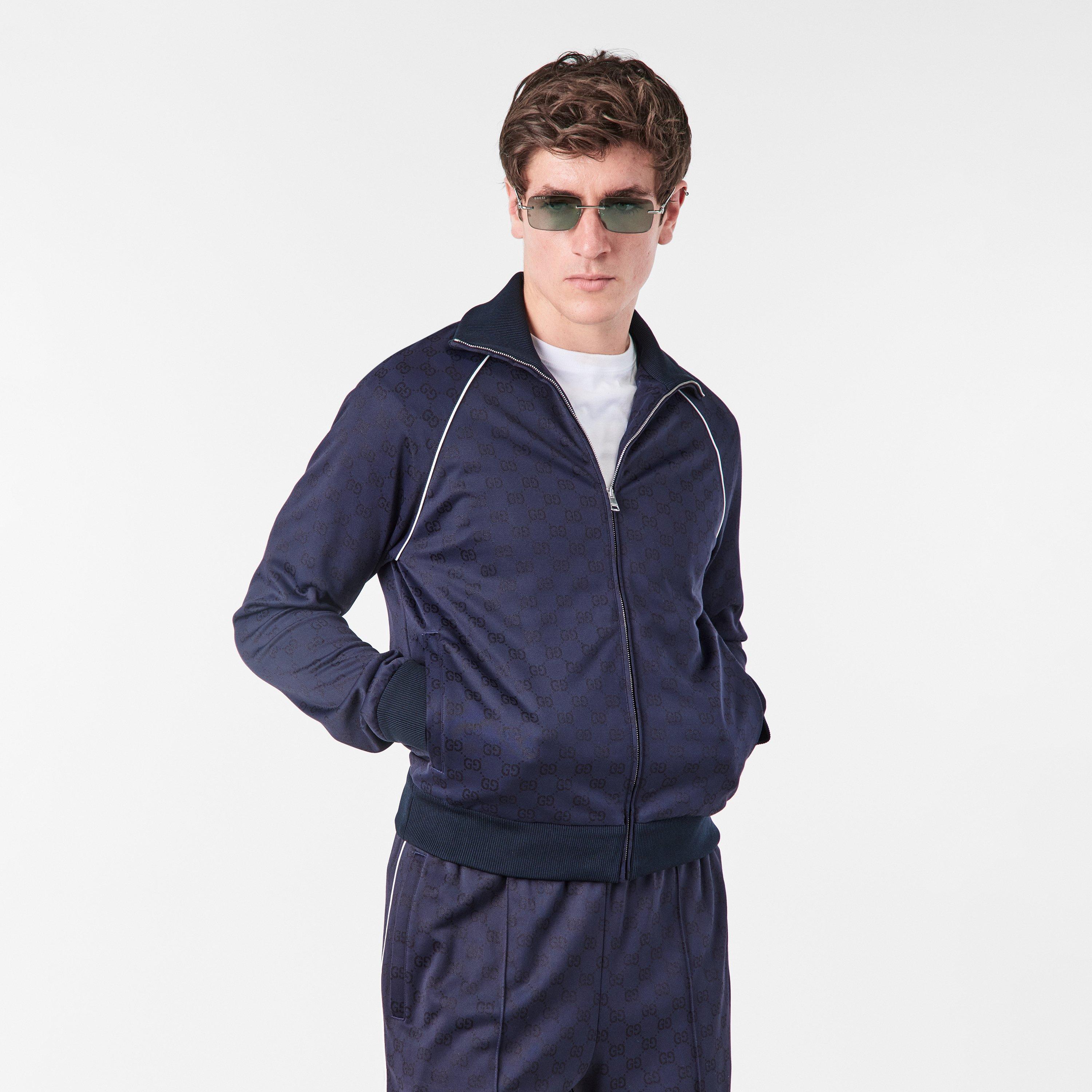 Blu Navy - Gucci - Full Zip Tracksuit Top - 3