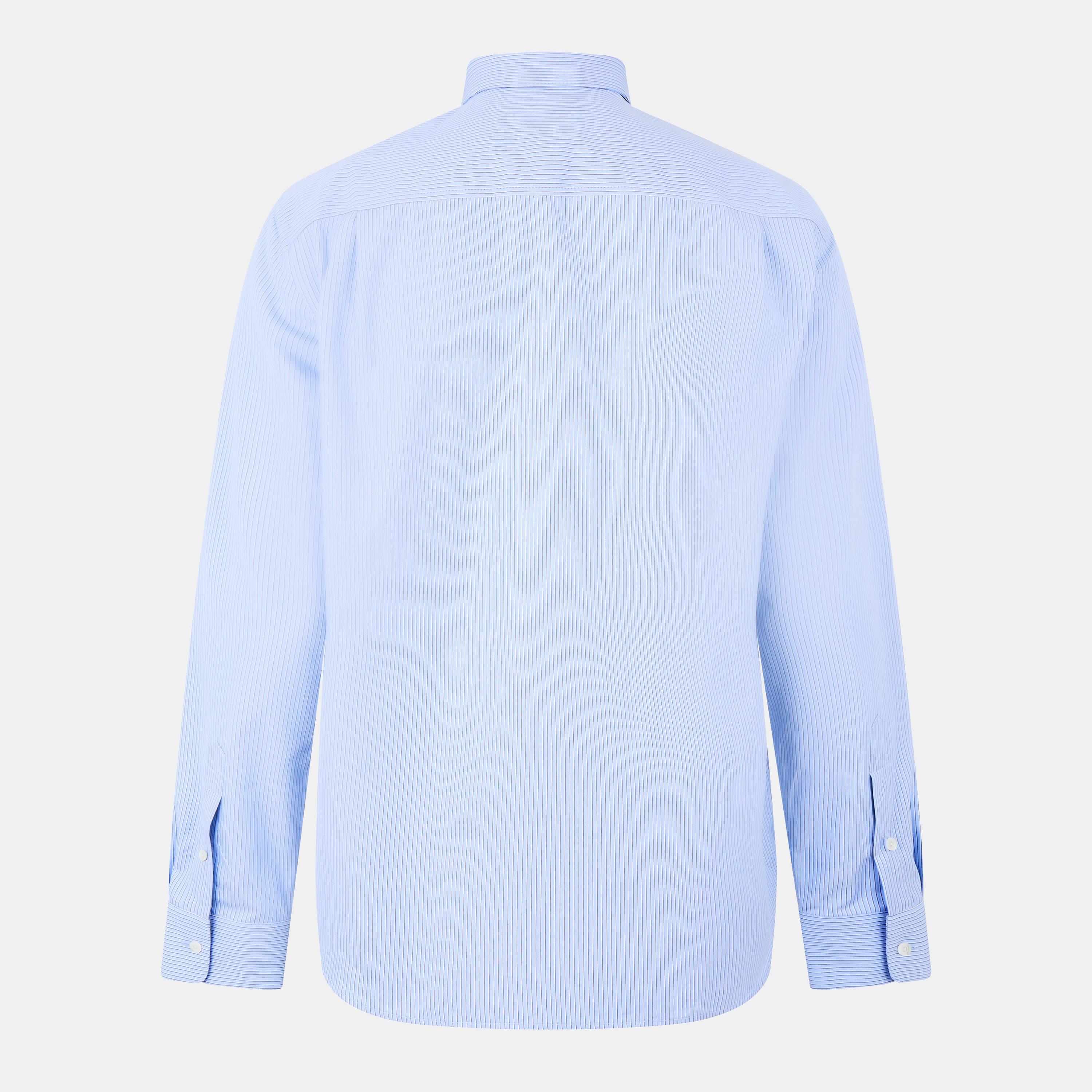 Azure/Blue/Mc - Gucci - Embroidered Poplin Oxford Shirt - 2