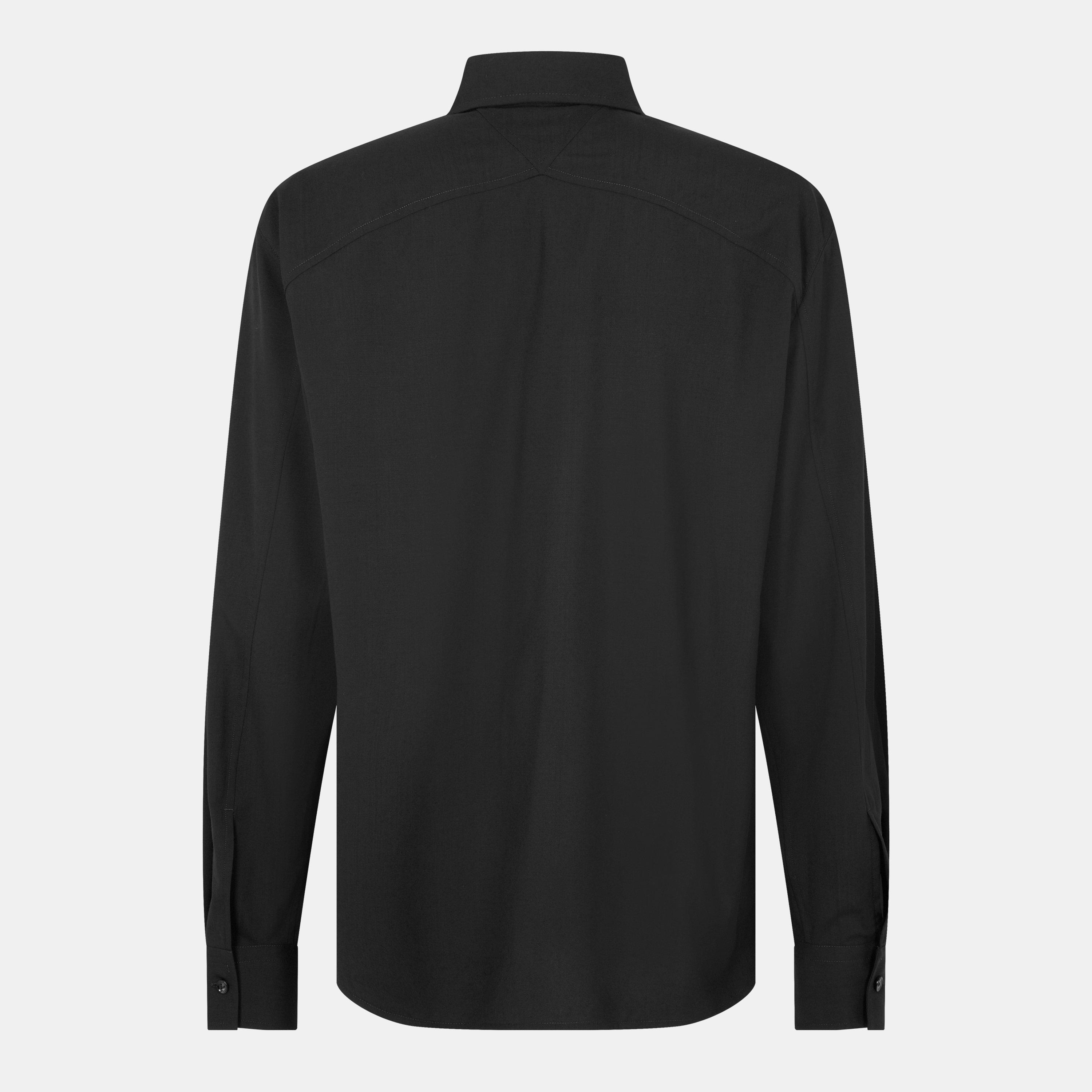 Black - Bottega Veneta - Men's Long Sleeve Shirt - 2