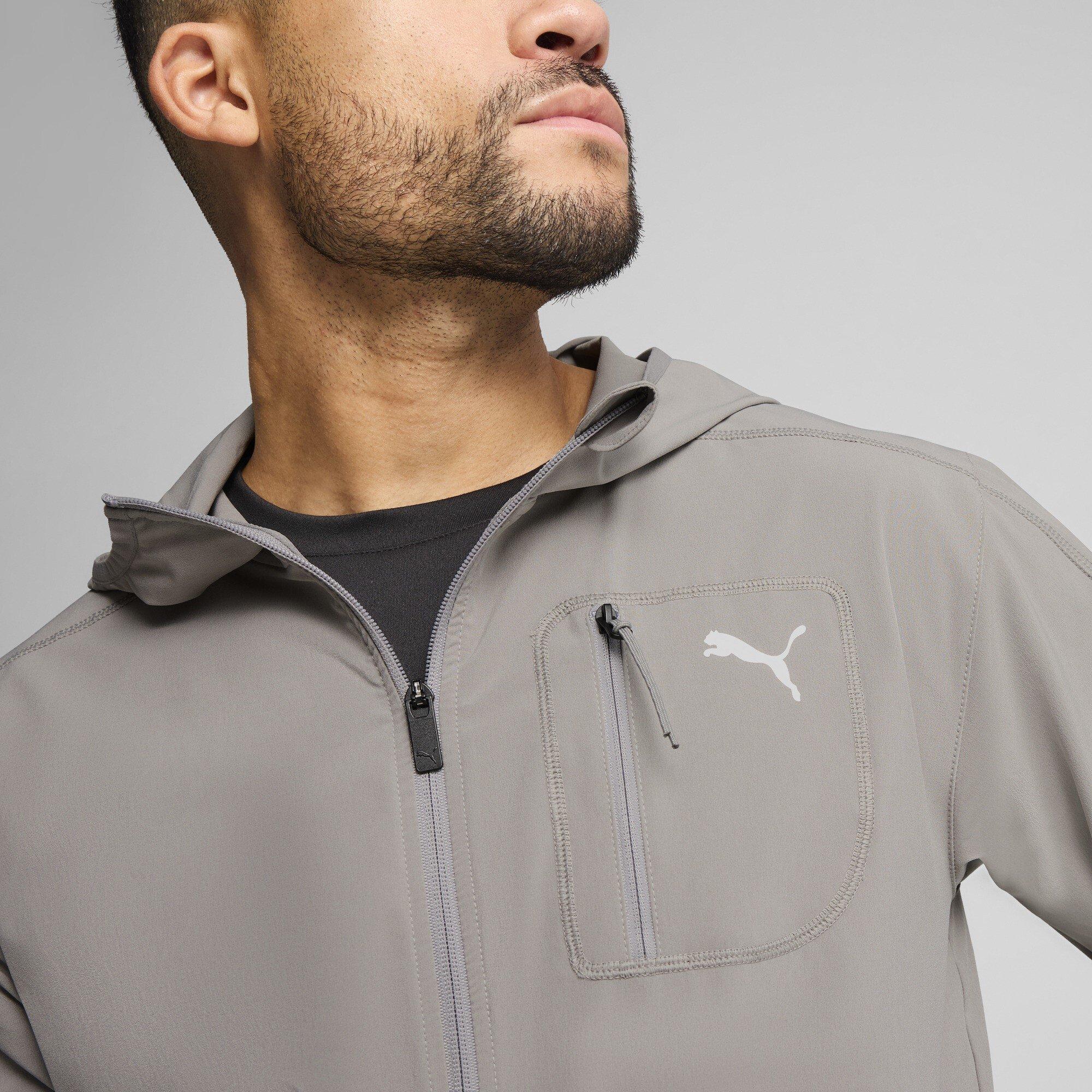 Light Grey - Puma - Men's Flex Woven Tracksuit Top - 3
