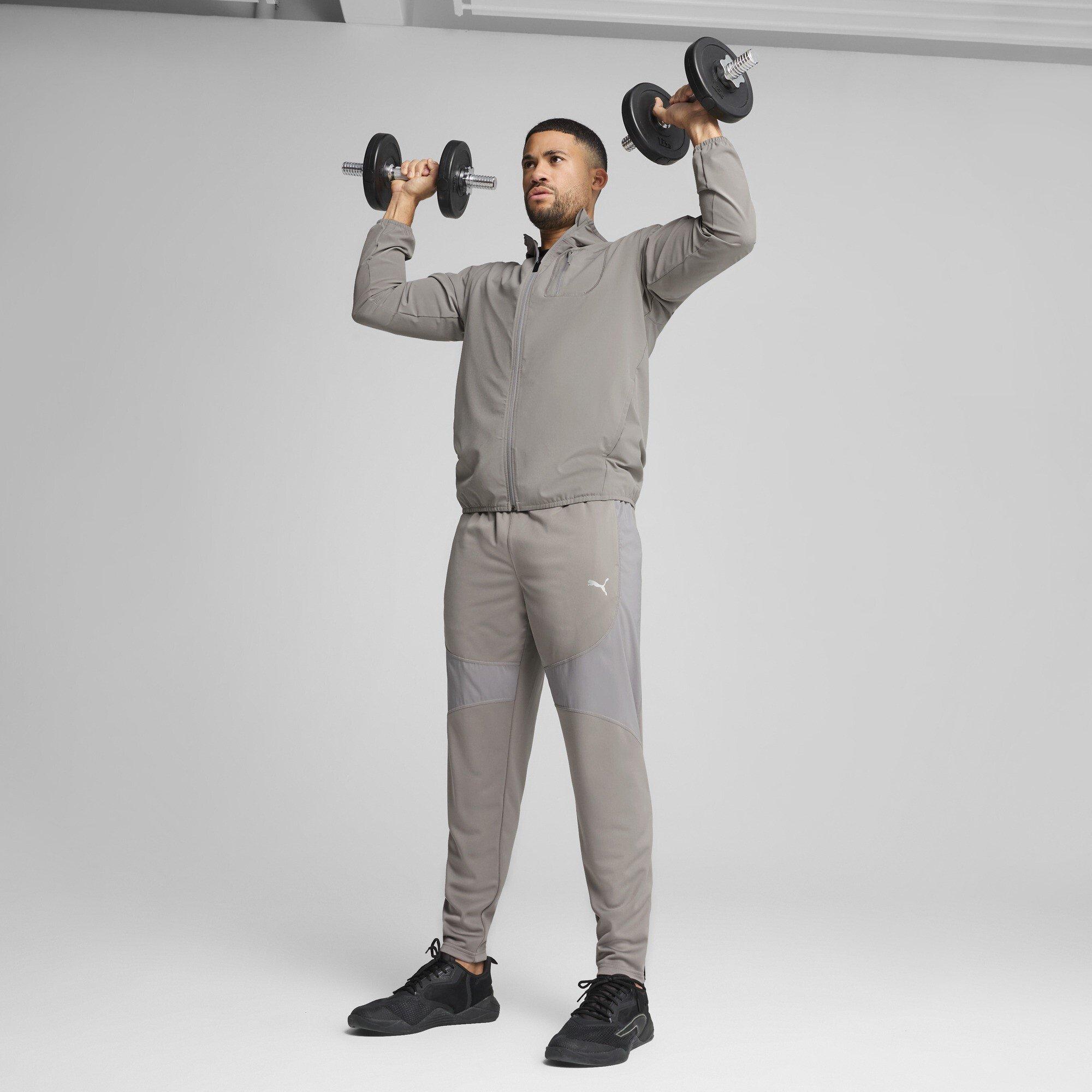 Light Grey - Puma - Men's Flex Woven Tracksuit Top - 4