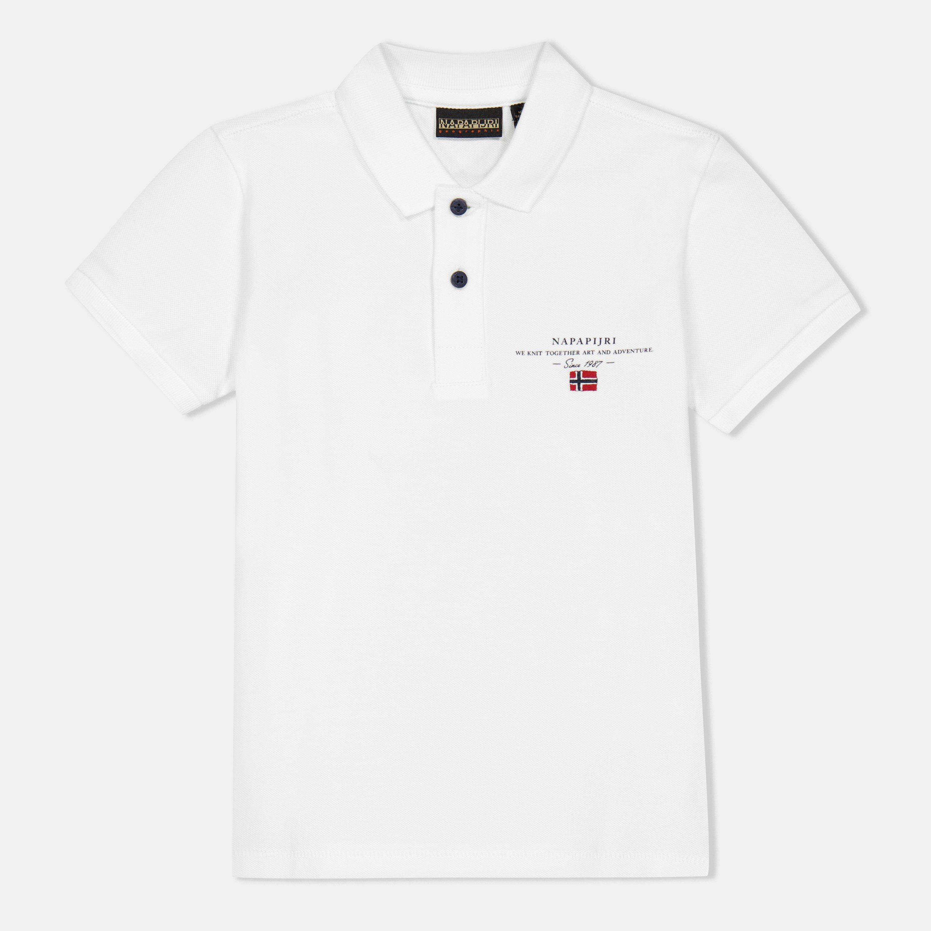 White 002 - Napapijri - Kids' Short Sleeve Polo Shirt - 1