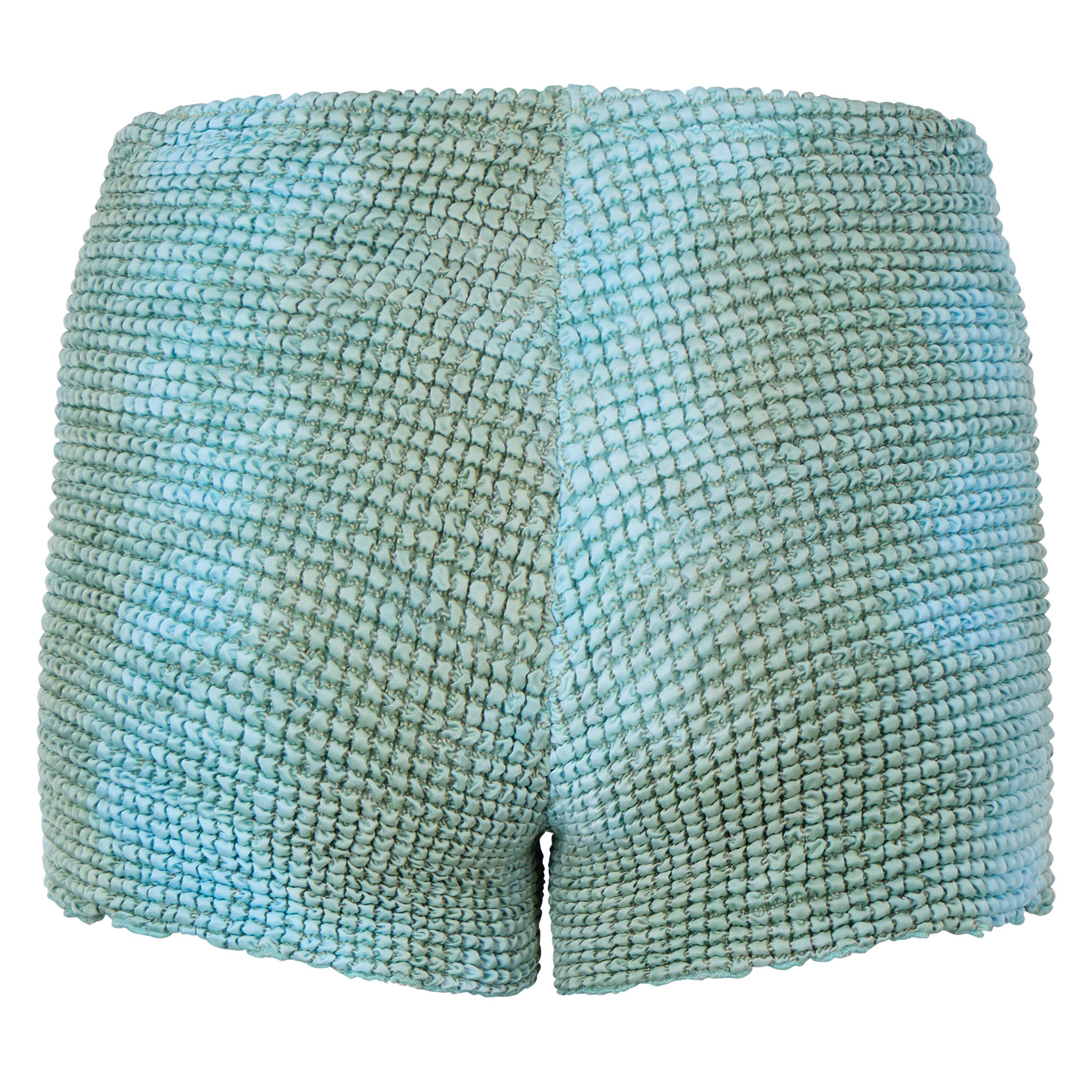 Lichtblauw - Off White - Women's Tie Dye Shorts, All Over Design - 2