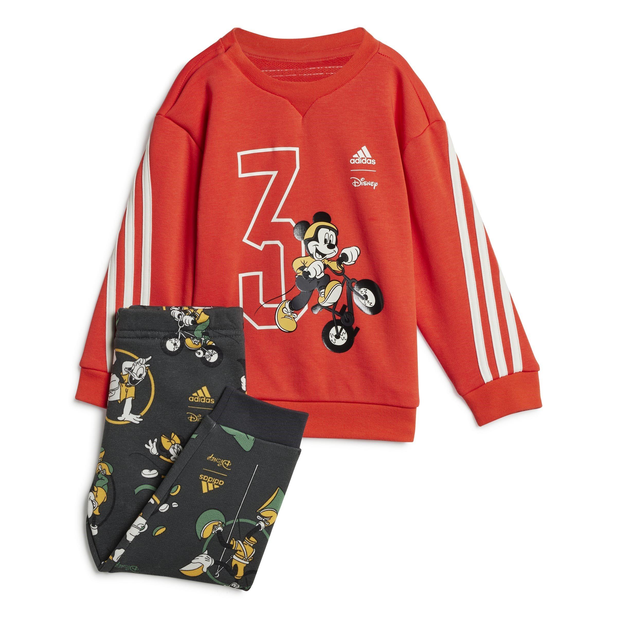BRIRED/OWHITE/S - adidas - Unisex Kids' Top and Trouser Set - 1