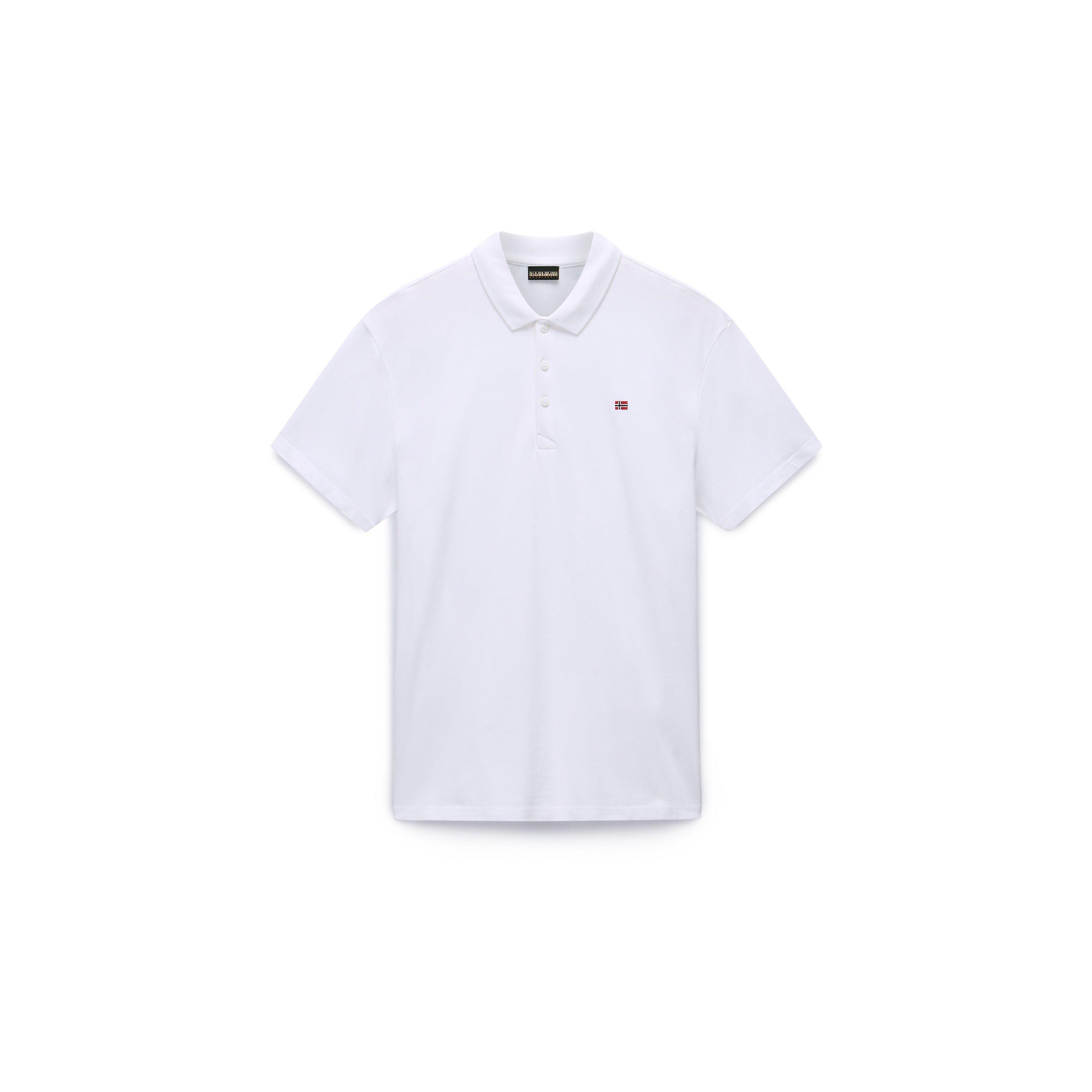 Napapijri Men's Ealis Pique Polo Shirt - Brightwhite 002 - S