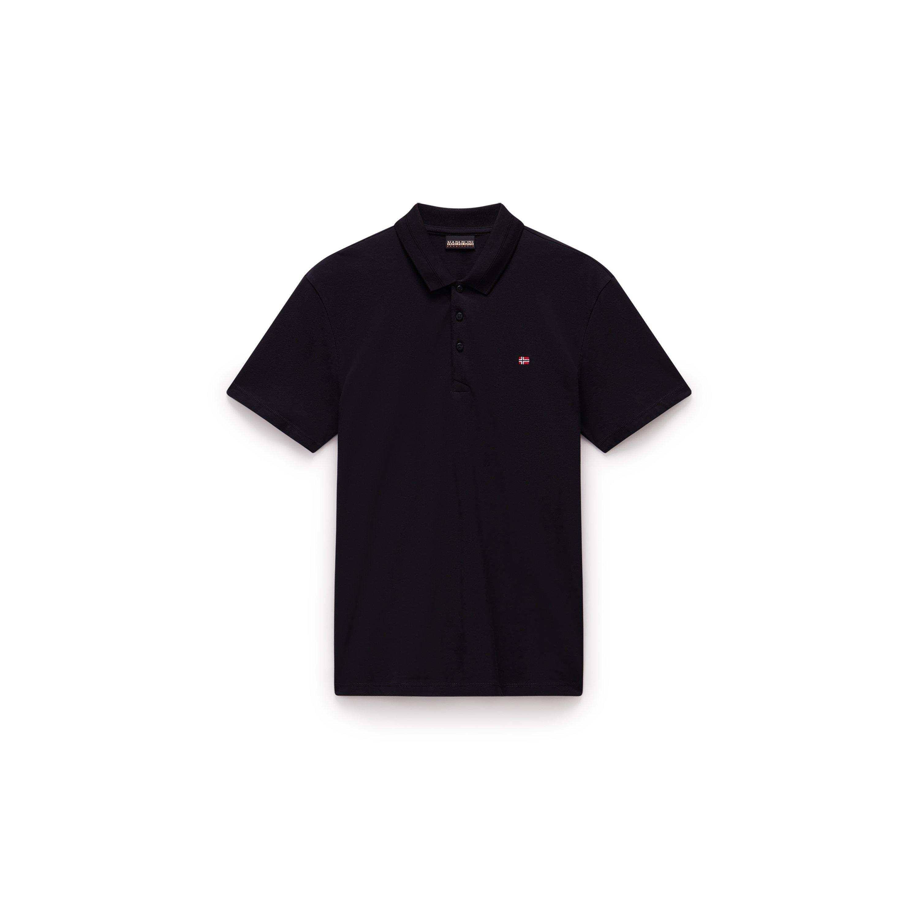 Napapijri Men's Ealis Pique Polo Shirt - Black 041 - S
