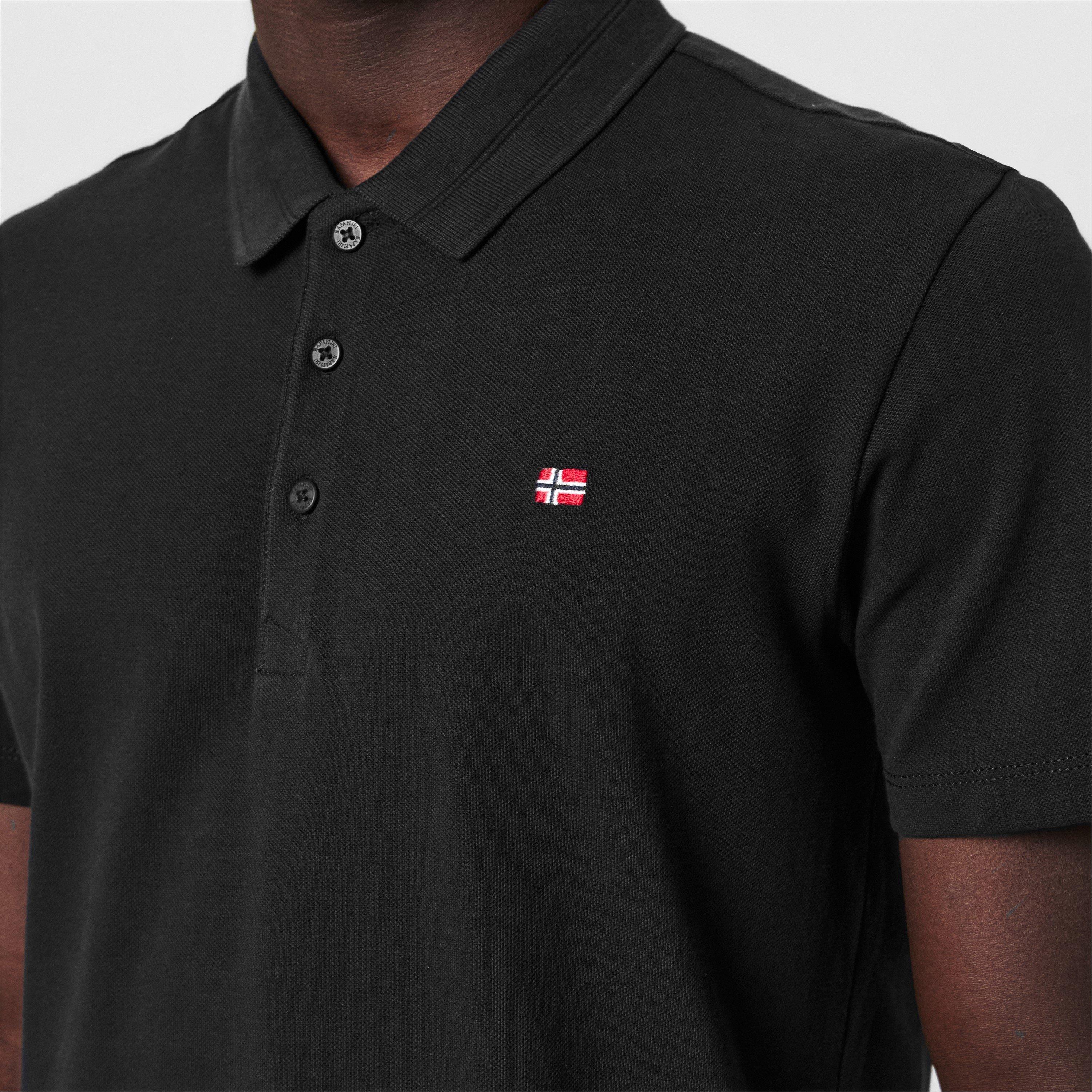 Black 041 - Napapijri - Napa Ealis Pique Polo Shirt Mens - 5