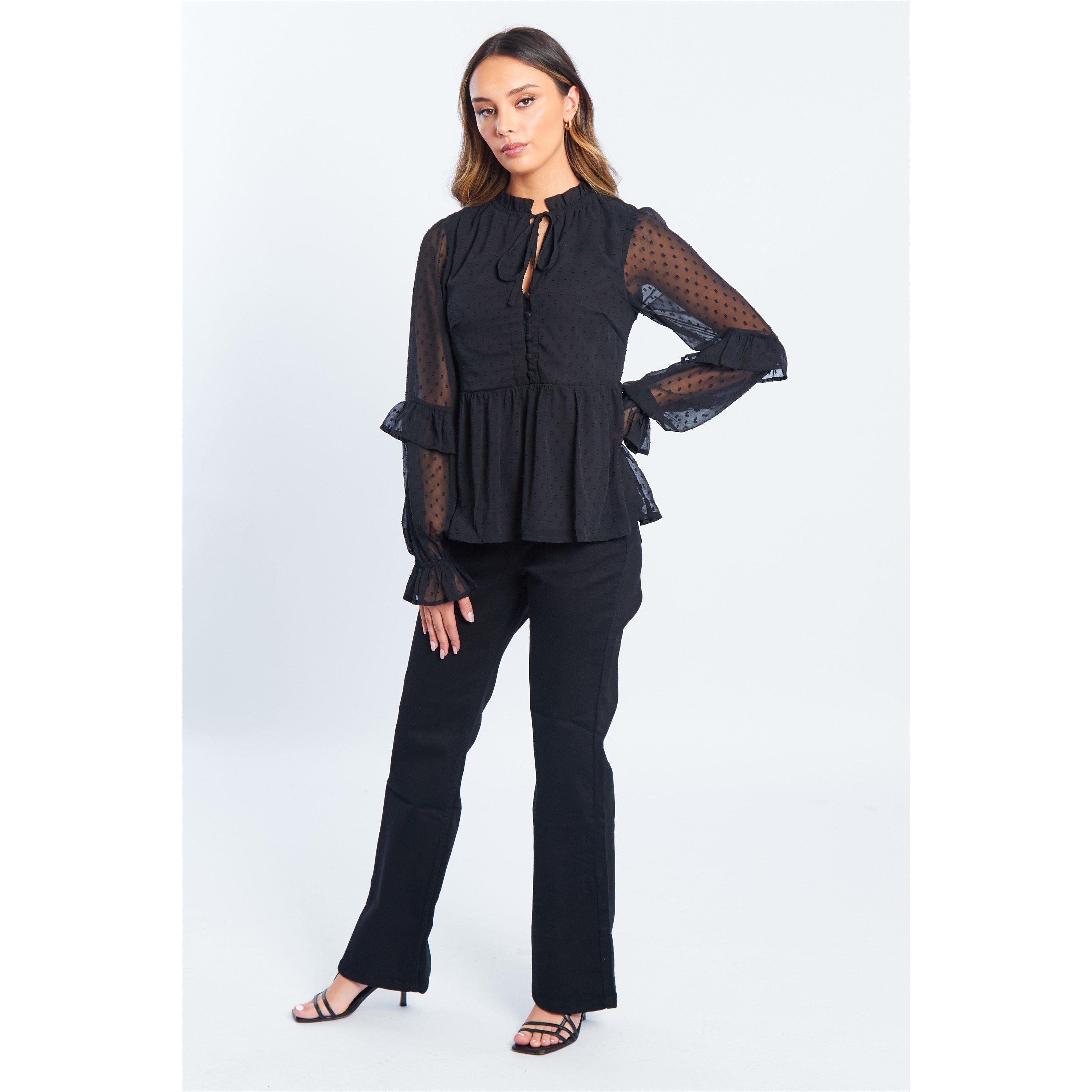 Schwarz - Be You - Dobby Blouse Womens - 2