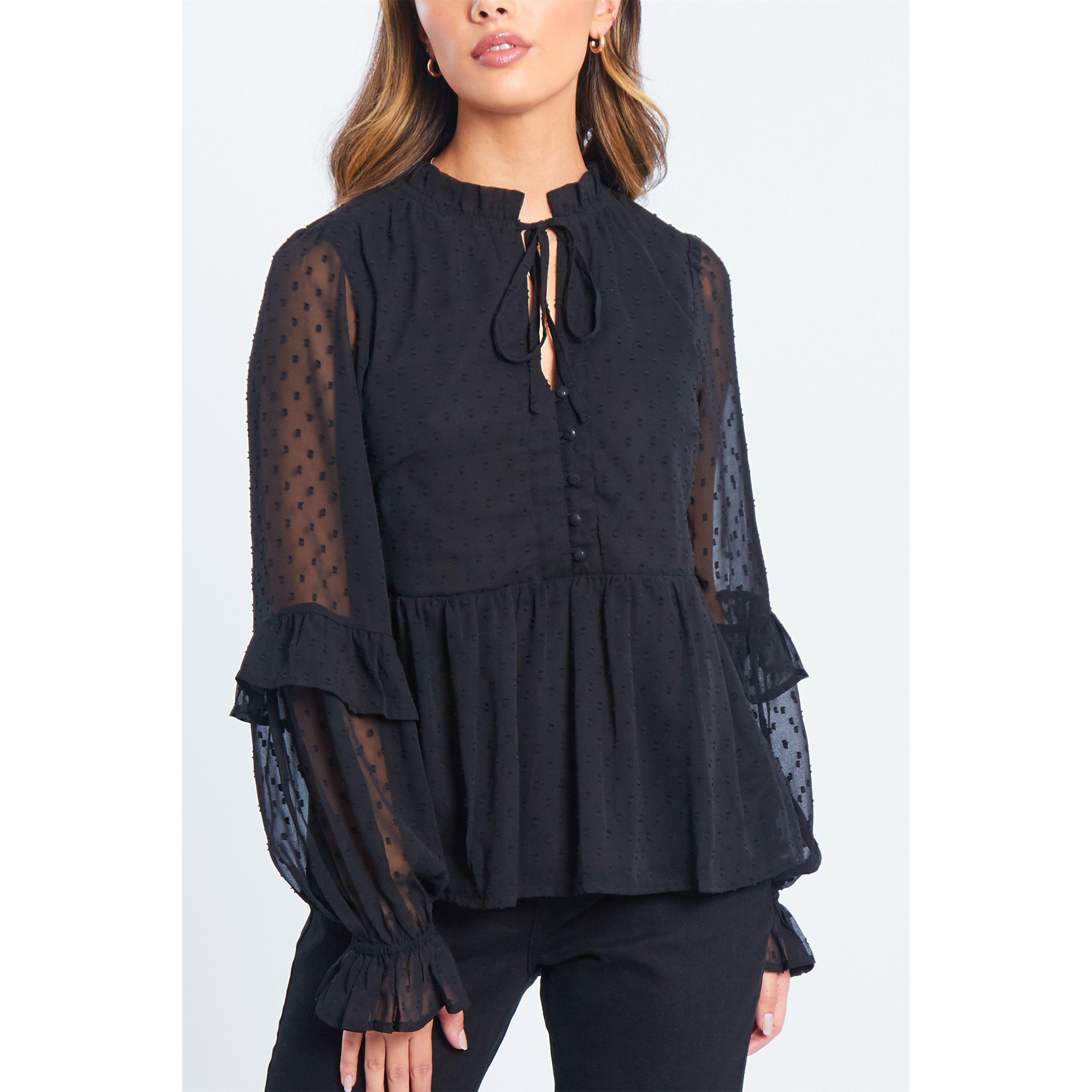Schwarz - Be You - Dobby Blouse Womens - 4